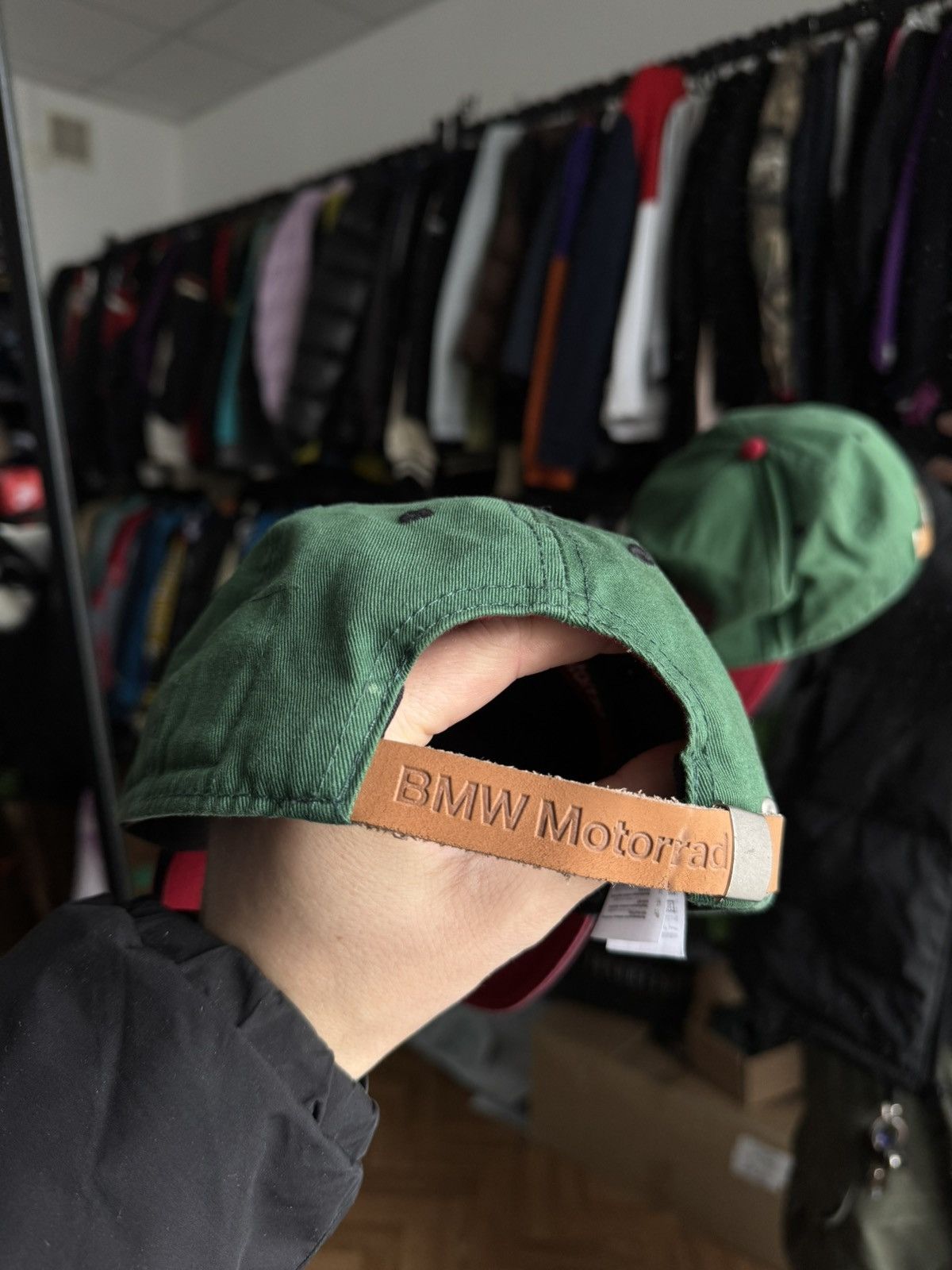 BMW × Vintage BMW Riders gear vintage green cap Motors Racing Size ONE SIZE - 2 Thumbnail