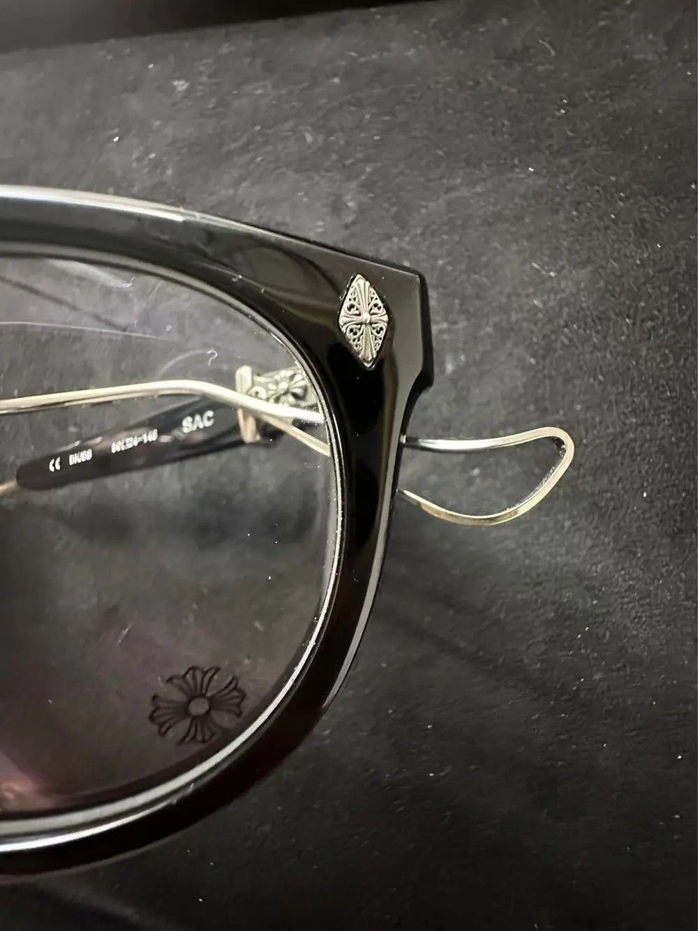 Chrome Hearts Chrome Hearts SAC BK/SS Dagger Glasses Frame Size ONE SIZE - 6 Thumbnail