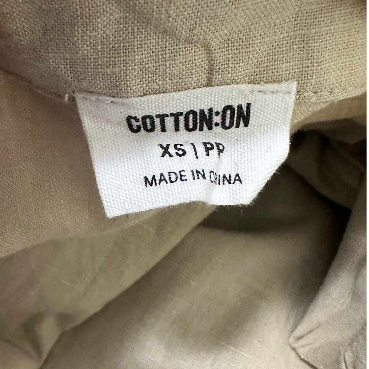 Cotton On Cotton:On beige short sleeves button shirt dress size XS Size XS / US 0-2 / IT 36-38 - 3 Thumbnail