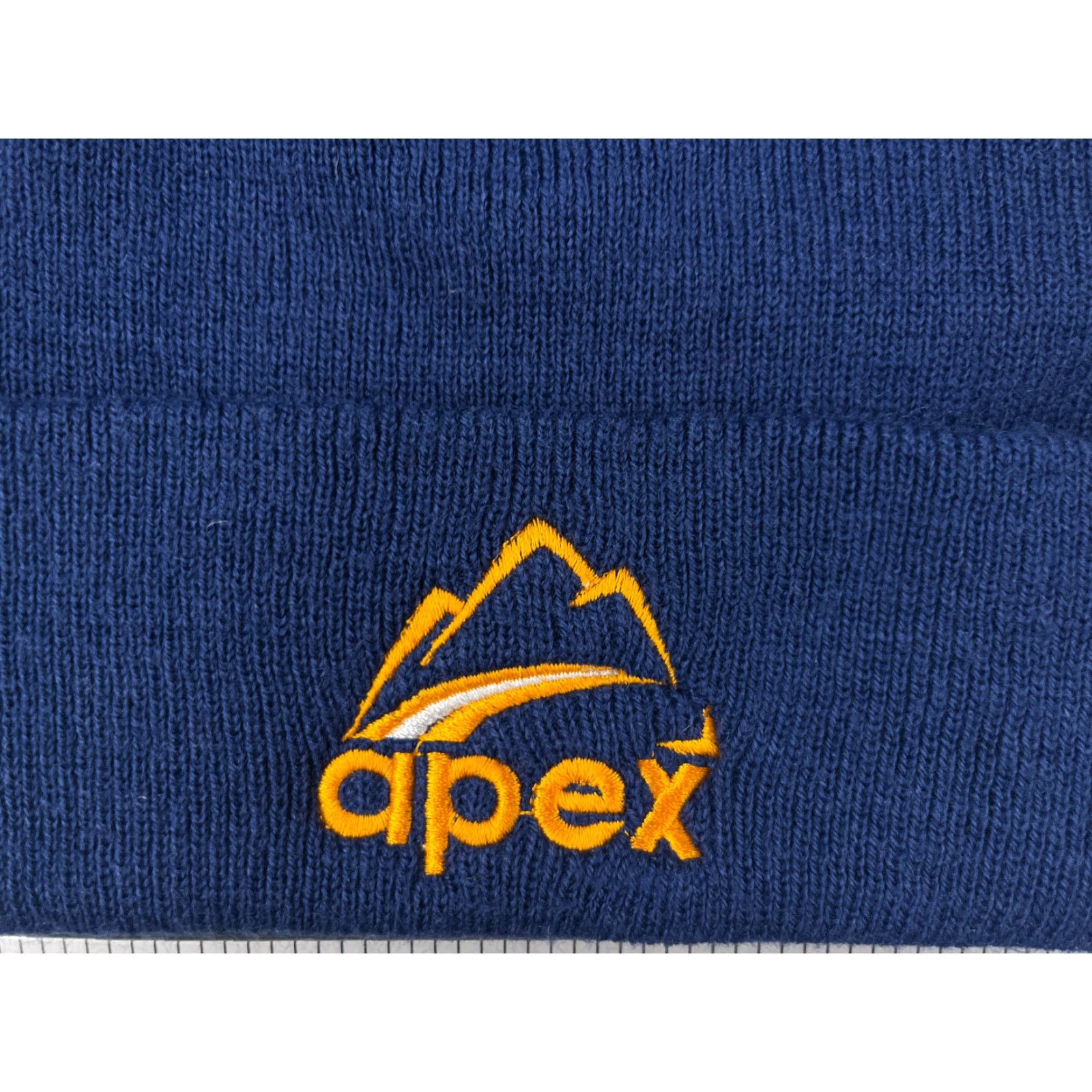 Vintage Apex Leadership Co. Beanie Knit Adult One Size Blue Blackout - Beanie Cap Winter Outdoor Ski Hiking Hat Mens Womens Unisex 90s Fundraiser Theme Size ONE SIZE - 2 Thumbnail