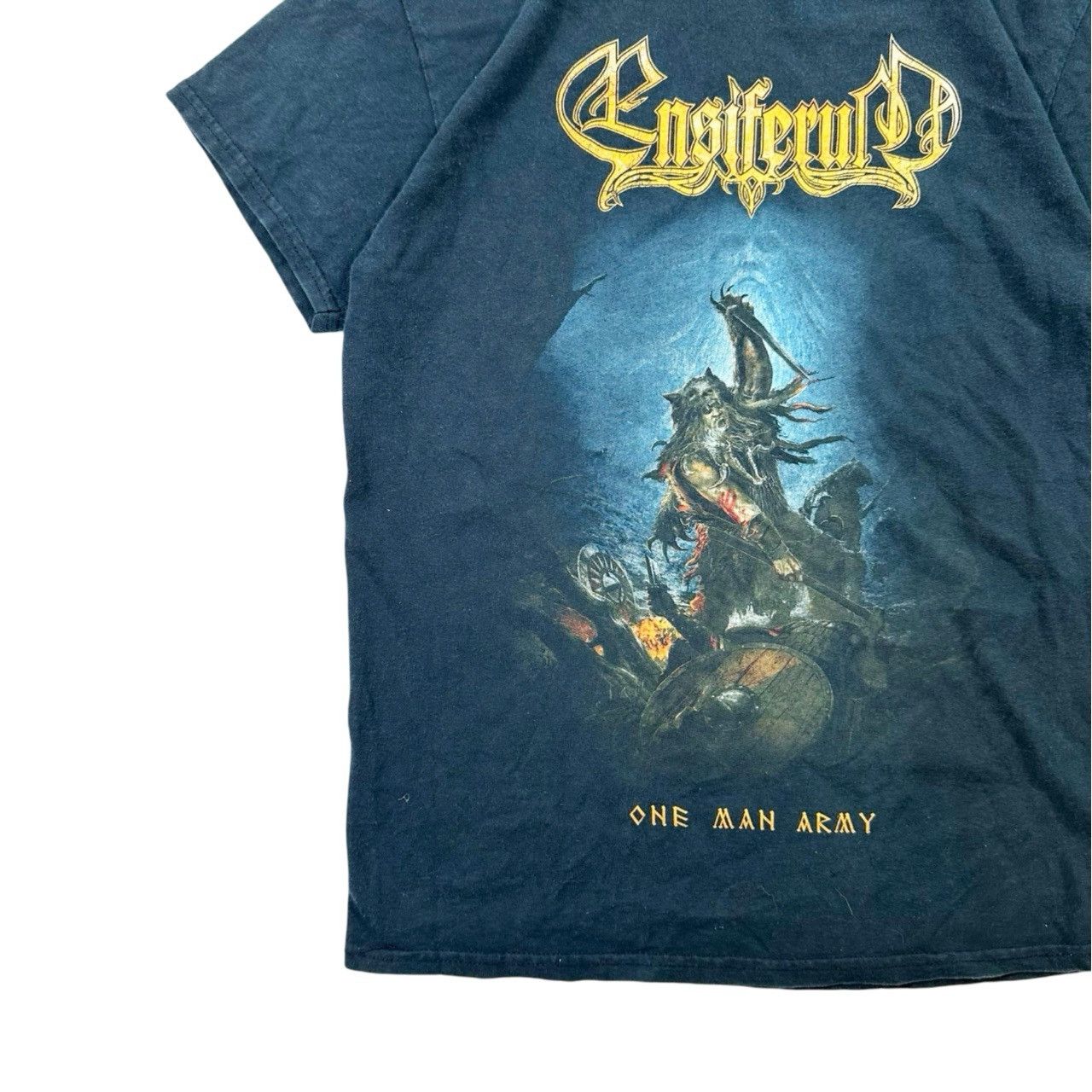 Vintage Vintage 00s Ensiferum One Man Army Graphic Band T Shirt Size US M / EU 48-50 / 2 - 3 Thumbnail