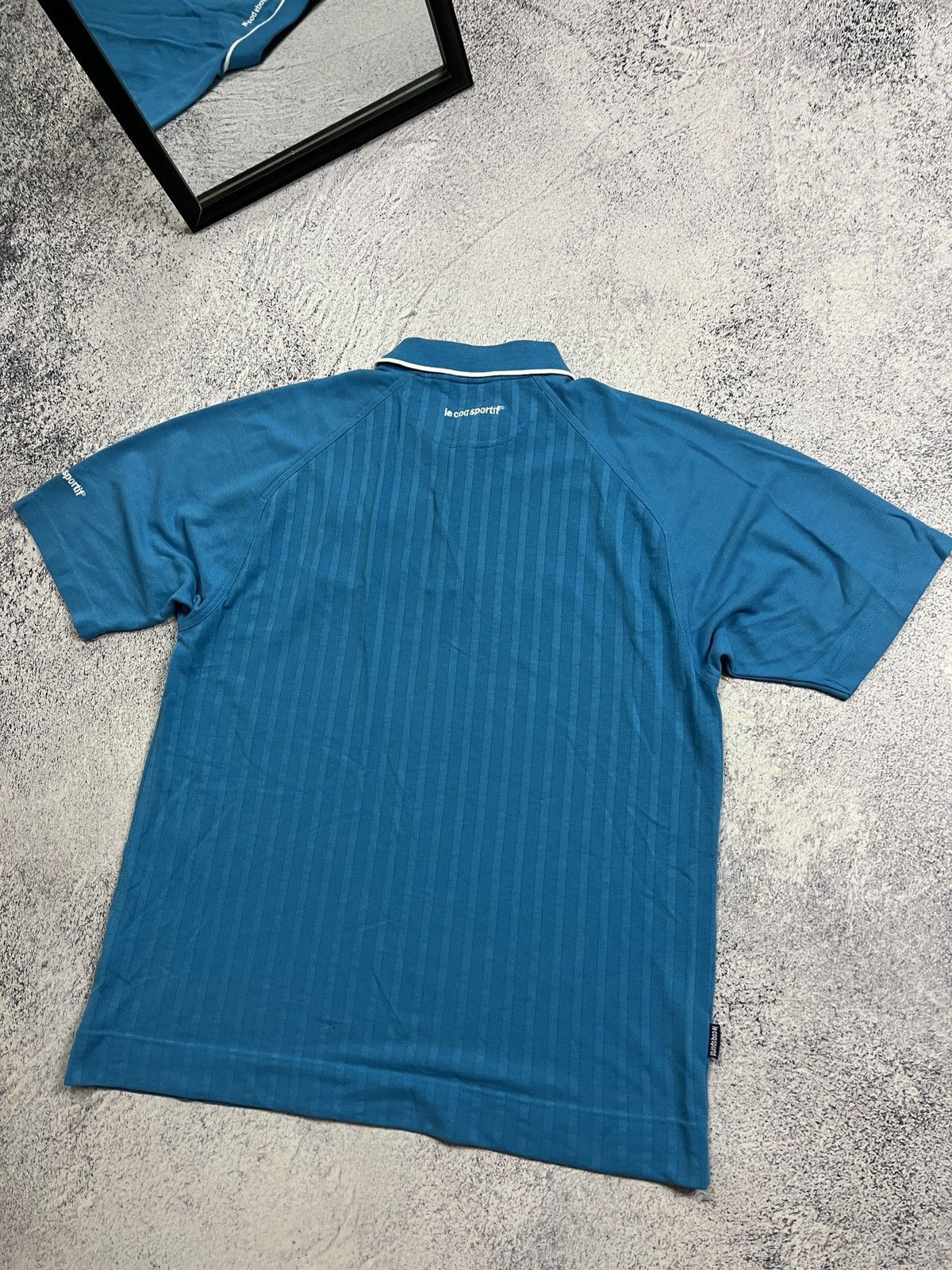 Le Coq Sportif × Vintage Vintage 90s Manchester City Le Coq Sportif Jersey Polo Shirt Size US L / EU 52-54 / 3 - 8 Thumbnail