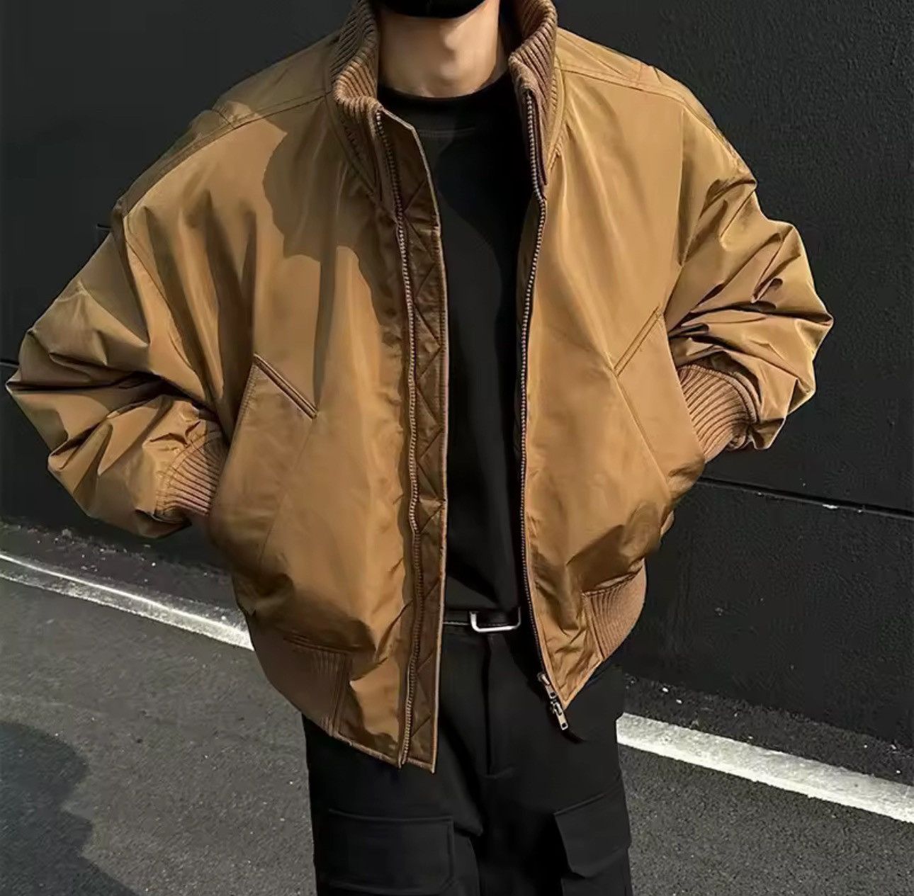 Other Streetwear Casual Autumn Padded Zip Up Jacket Bomber Size US XL / EU 56 / 4 - 2 Thumbnail