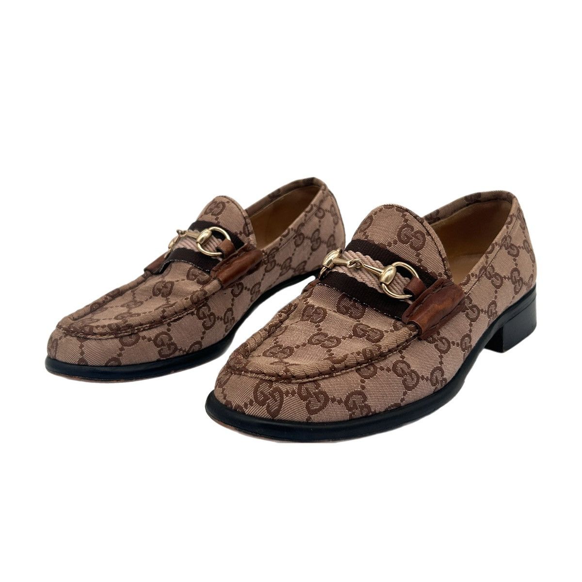 Gucci Vintage Beige Gucci Horsebit Loafers (US 5) Size US 5 / IT 35 - 6 Thumbnail