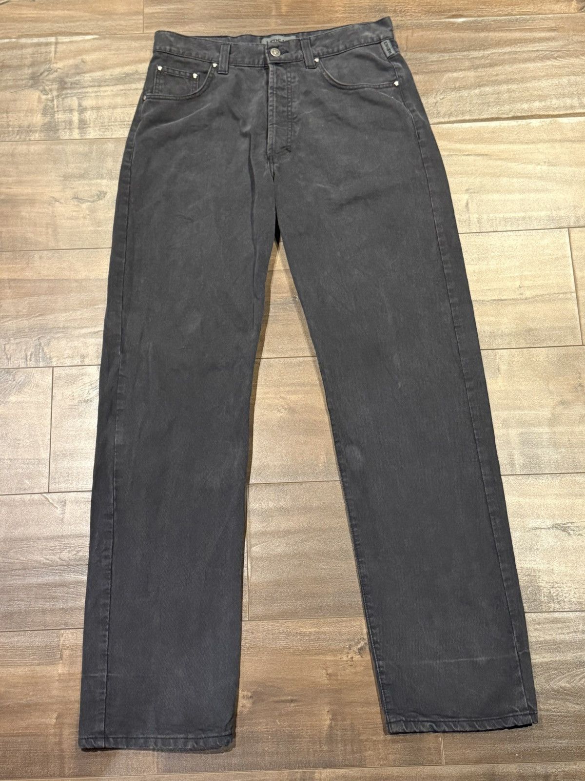 Versace Jeans Couture Straight Micro-Corduroy Pants Size US 33 - 1 Thumbnail