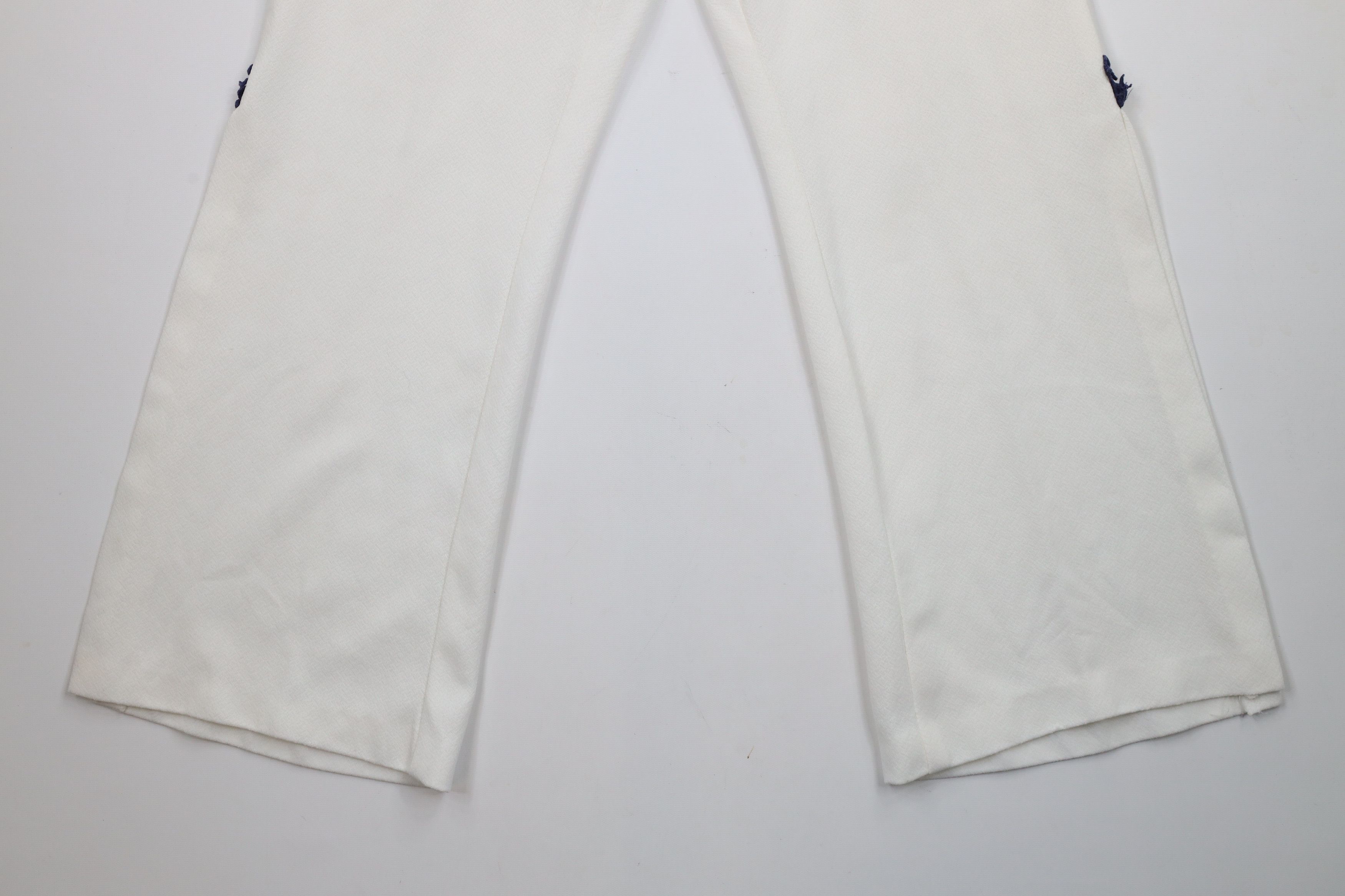 Vintage Vintage 60s 70s Streetwear Side Slit Knit Bell Bottoms Pants Size 22" - 10 Thumbnail