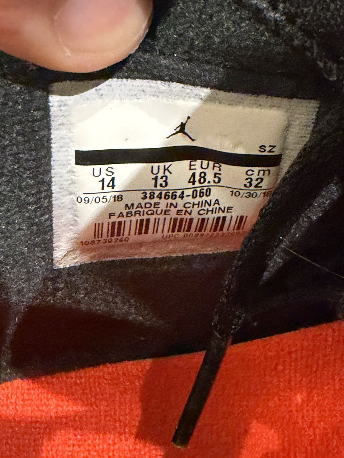 Jordan Brand Jordan 6 Retro ‘Black Infared(2019)’ Size US 14 / EU 47 - 8 Thumbnail