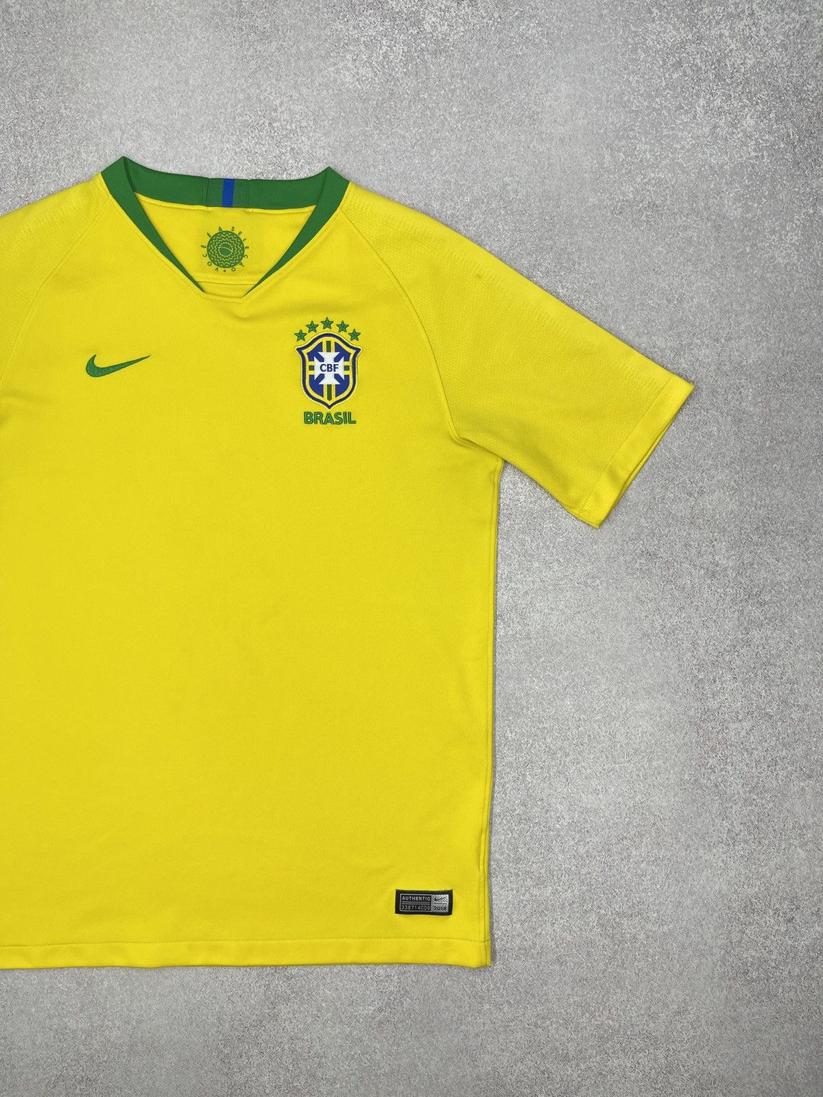 Nike Nike Brasil CBF Soccer Jersey Yellow T Shirt Football Size US S / EU 44-46 / 1 - 3 Thumbnail