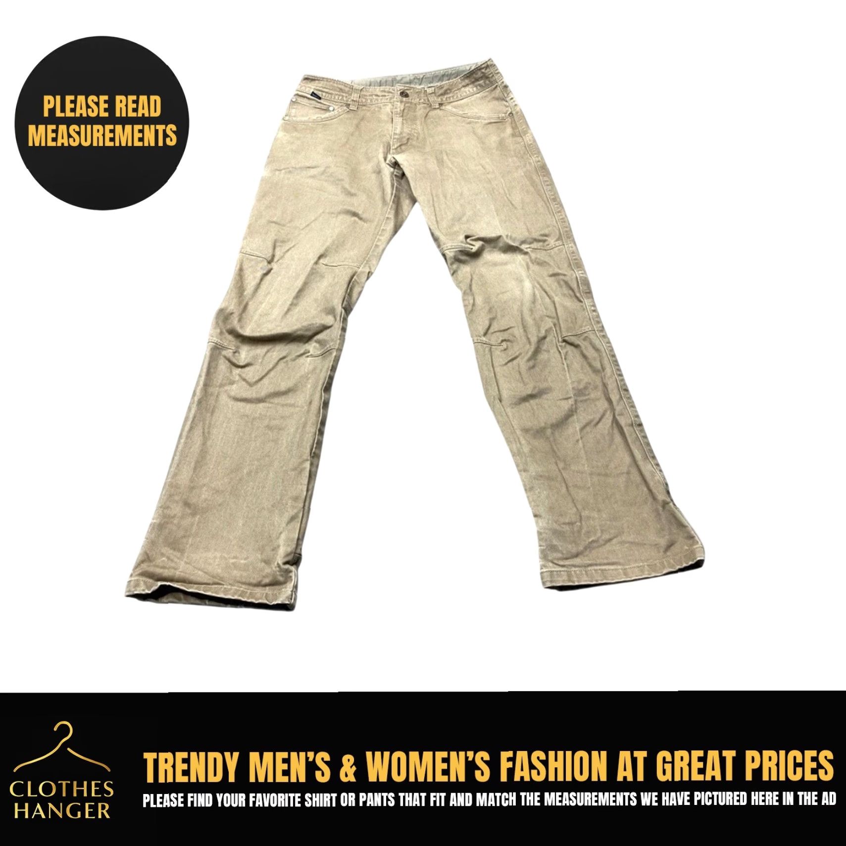 Doublet VINTAGE Kuhl Rydr Patina Dye Canvas Double Knee Pants Mens 32x32 Outdoor Work Shirt Size US 32 / EU 48 - 2 Thumbnail