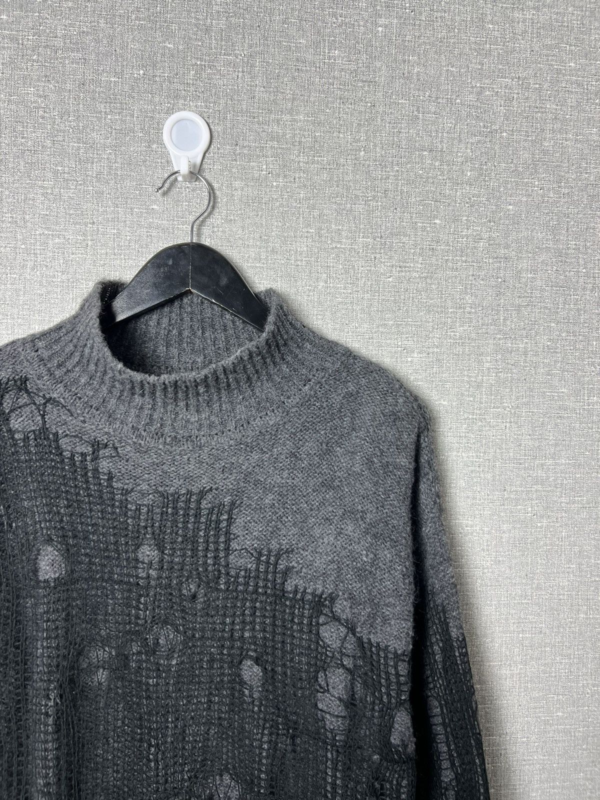 Diesel Rare Diesel Spiderweb Destroyed M-Plagae Pullover Sweater Size S / US 4 / IT 40 - 4 Thumbnail