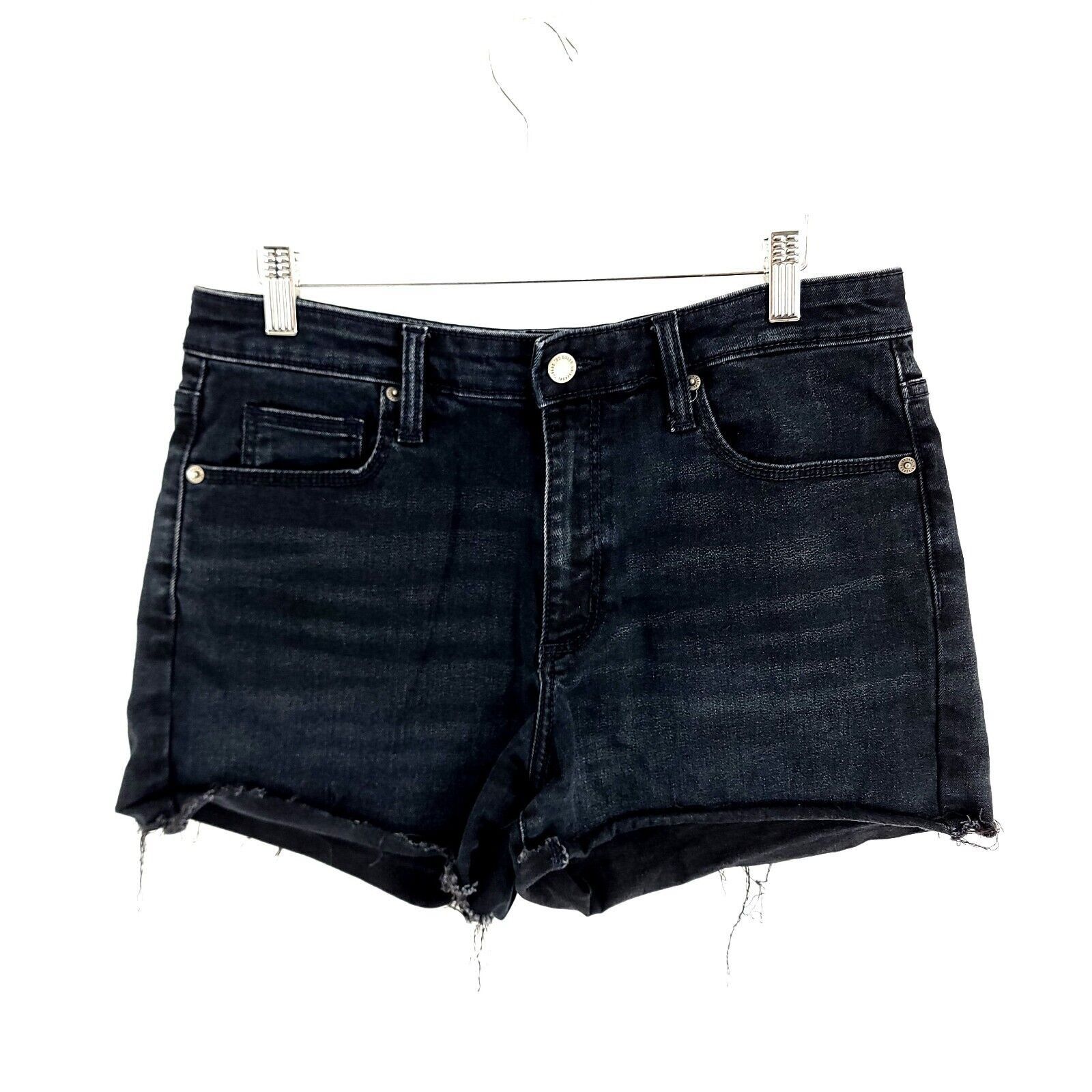 Designer Universal Thread 12/31R Dark Blue High Rise Midi Denim Short Size 32" / US 10 / IT 46 - 1 Thumbnail
