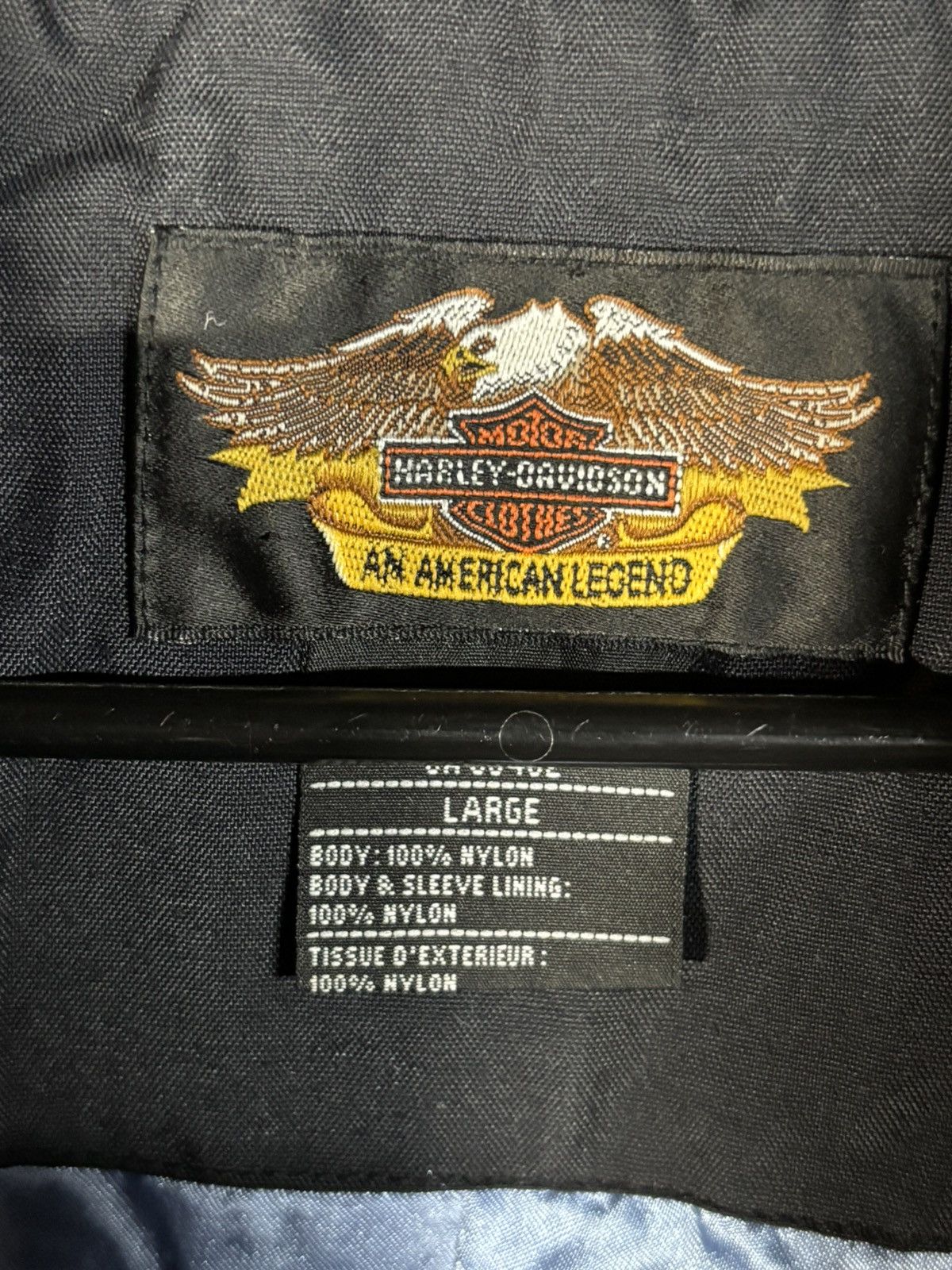 Harley Davidson Vintage Y2k Harley Davidson Zip Up Light Jacket Adult Large Size US L / EU 52-54 / 3 - 5 Thumbnail