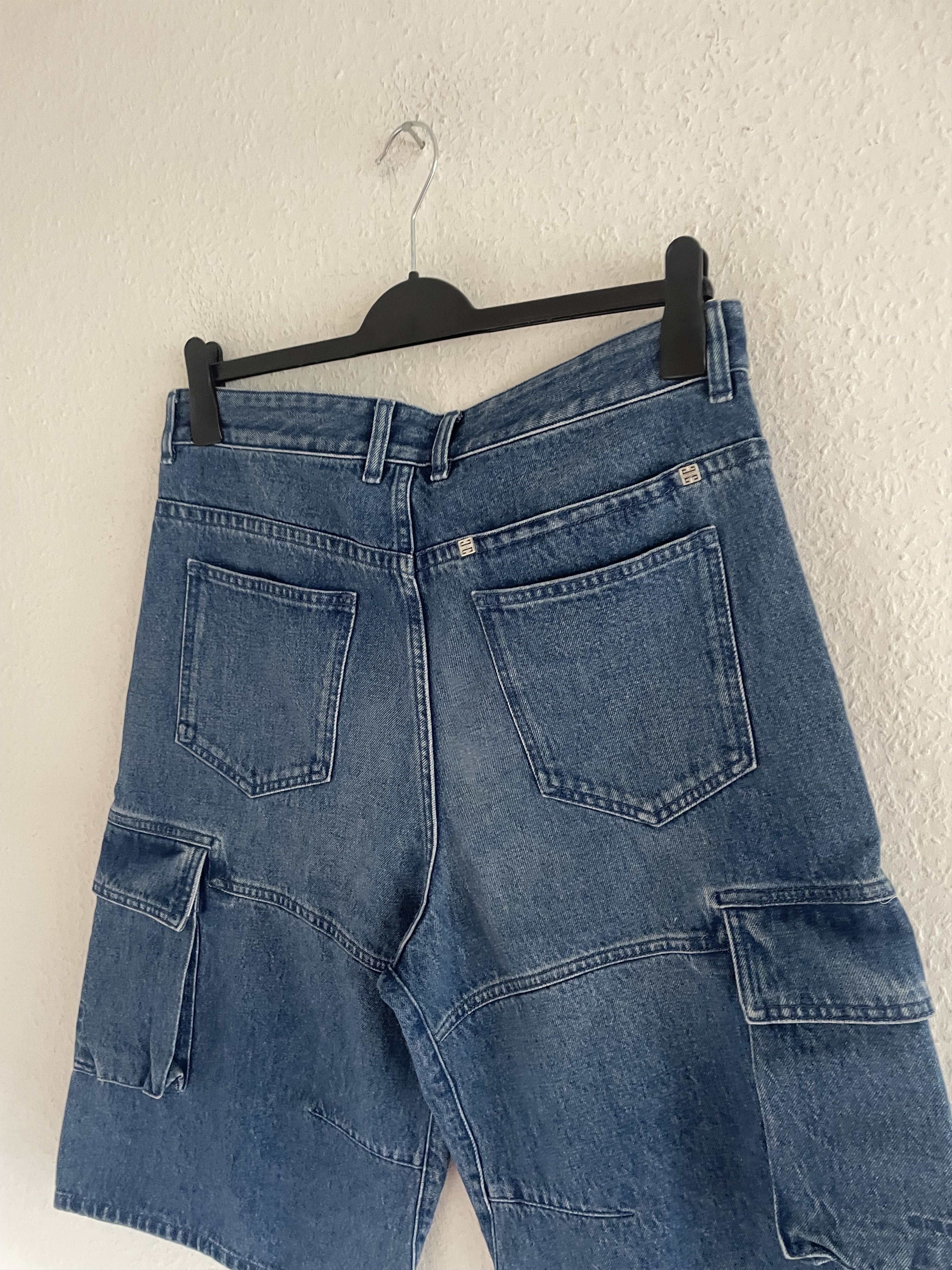 Givenchy Cargo Denim Shorts Size US 33 - 11 Thumbnail