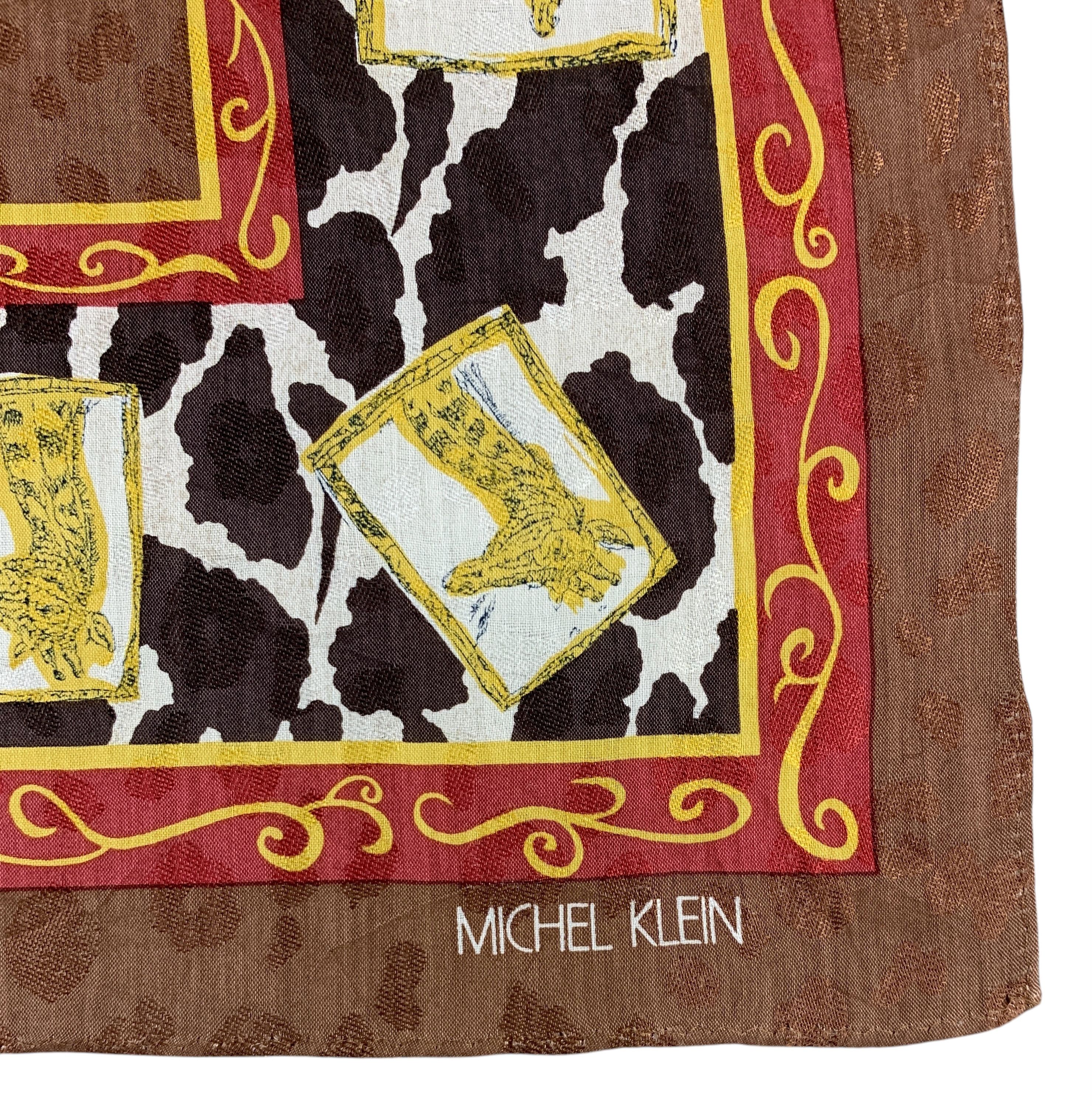 Michel Klein × Vintage Vintage Michel Klein Handkerchief Scarf Neckwear - SCA2181 Size ONE SIZE - 8 Thumbnail