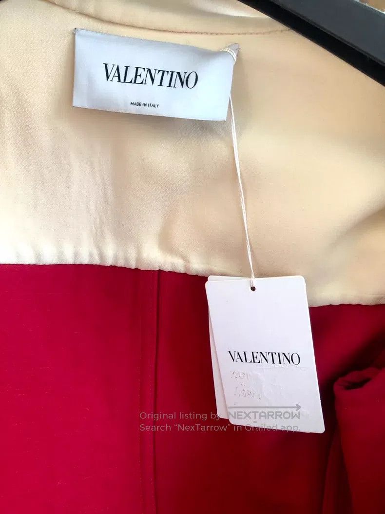 Valentino Valentino Red and white color-blocked camel wool coat Size M / US 6-8 / IT 42-44 - 8 Thumbnail