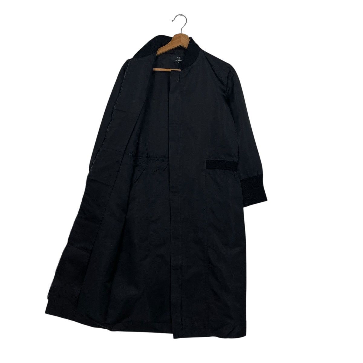 Yohji Yamamoto Y’s Yohji Yamamoto Zipper Soie Silk Long Coat Size M / US 6-8 / IT 42-44 - 13 Thumbnail