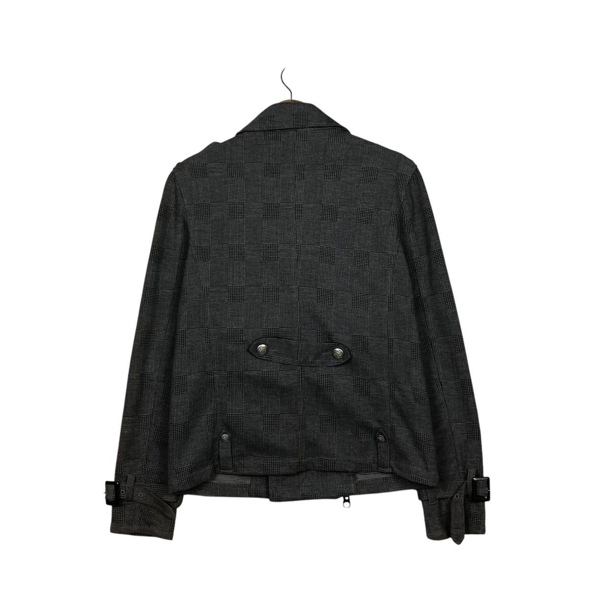 Japanese Brand 📌Cropped Biker Jacket Double Collar Pincponc Size US M / EU 48-50 / 2 - 7 Thumbnail
