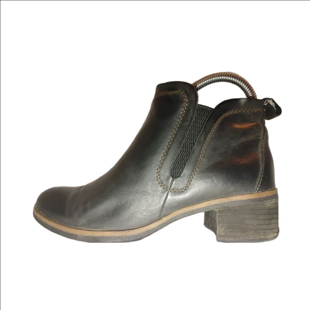 Kork-Ease Korks by Korks-Ease Tea Leather Ankle Booties Size 6M Size US 8 / IT 38 - 1 Thumbnail