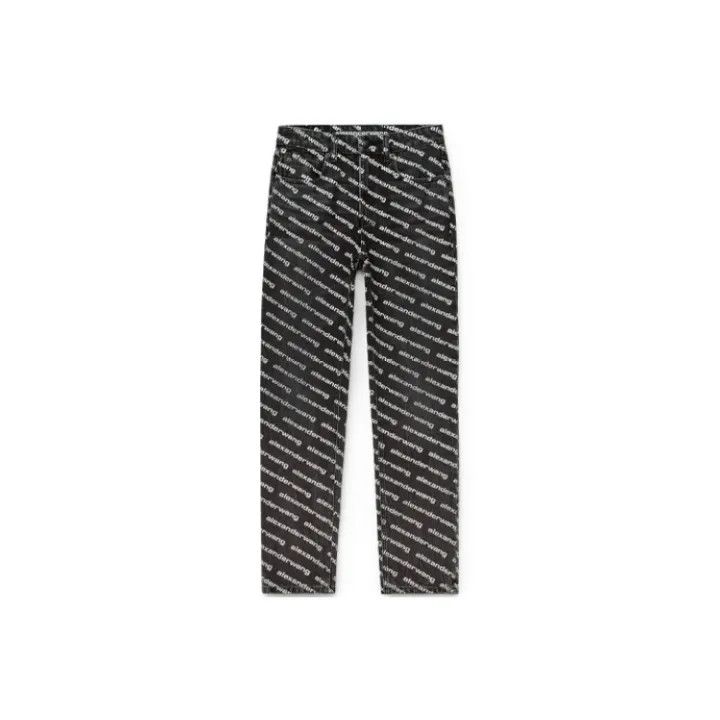 Alexander Wang Alexander Wang Black High-Waisted Logo Jeans 0079 Size 29" - 1 Thumbnail