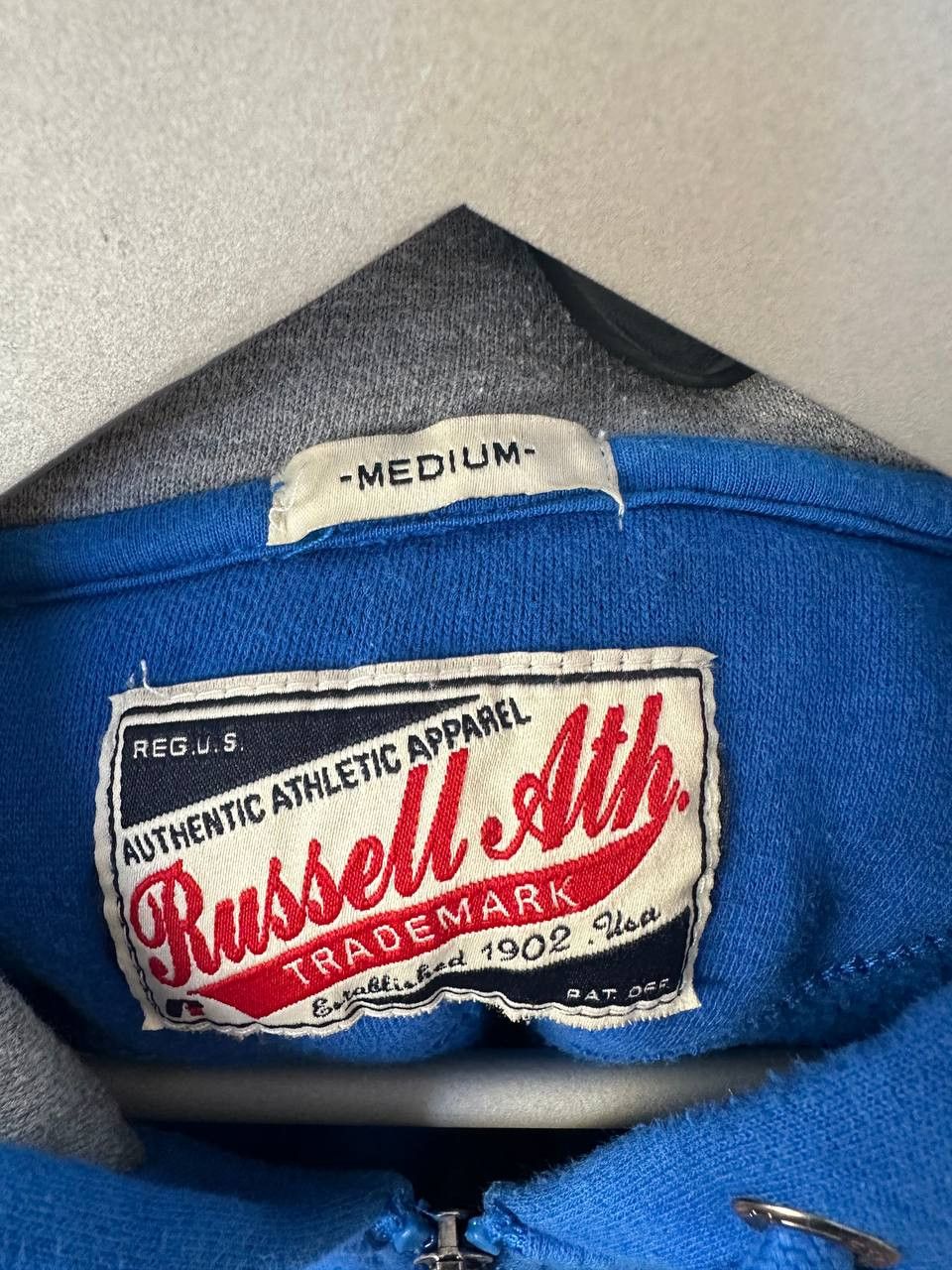 Russell Athletic Russell Athletic Full Zip Hoodie Vintage Sunfaded Rich USA Size US M / EU 48-50 / 2 - 14 Thumbnail