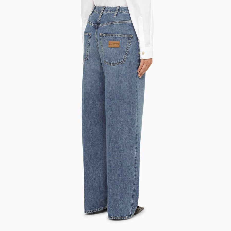 Gucci o1d2blof0824 Regular Denim Jeans in Blue Size 27" / US 4 / IT 40 - 4 Thumbnail