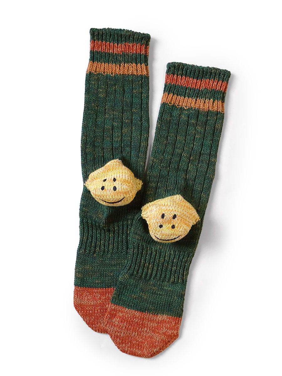 Kapital KAPITAL MA1 HAPPY HEEL Socks smile Size ONE SIZE - 1 Preview
