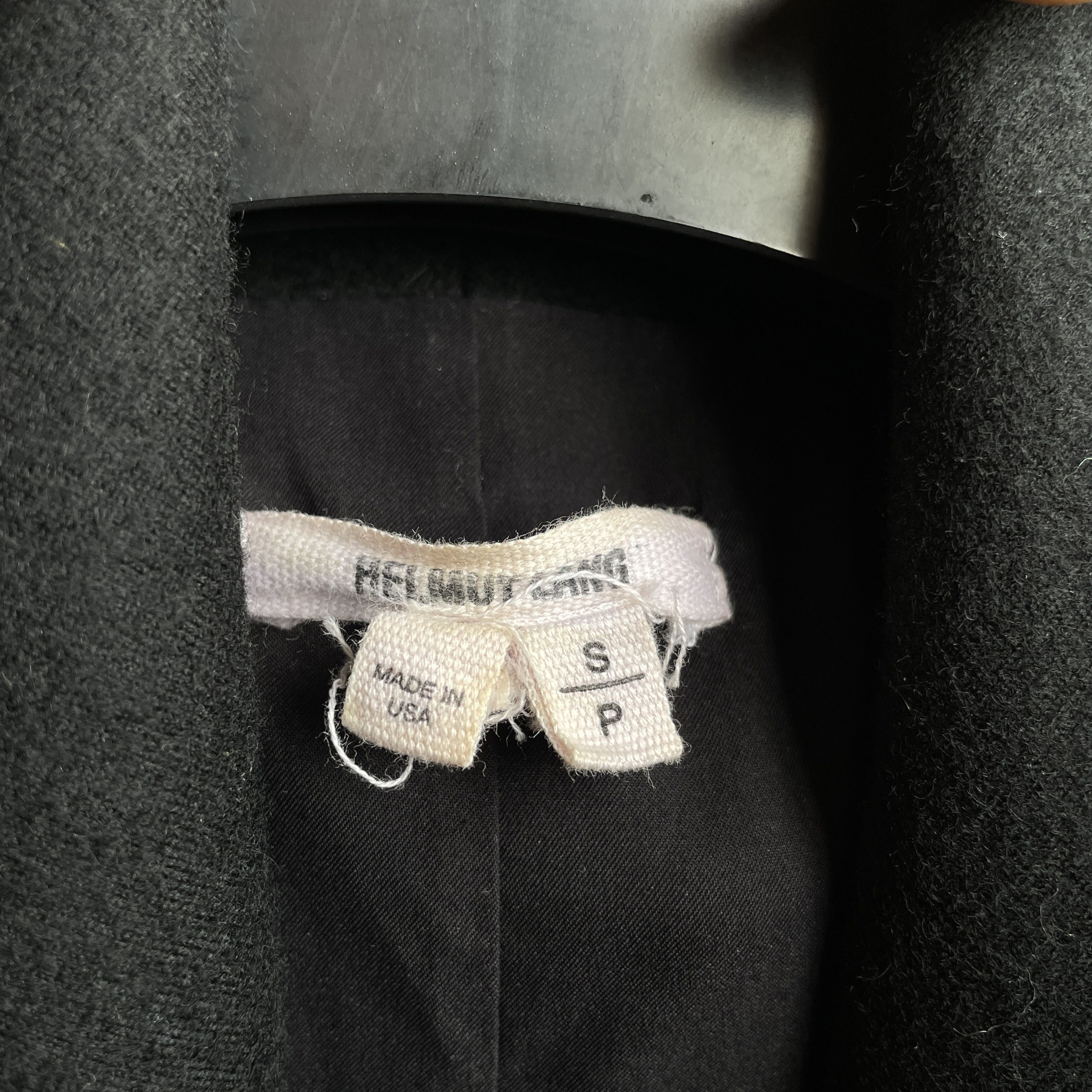 Helmut Lang Helmut Lang Womens Sonar Overlap Wool Coat Size S Size S / US 4 / IT 40 - 7 Thumbnail