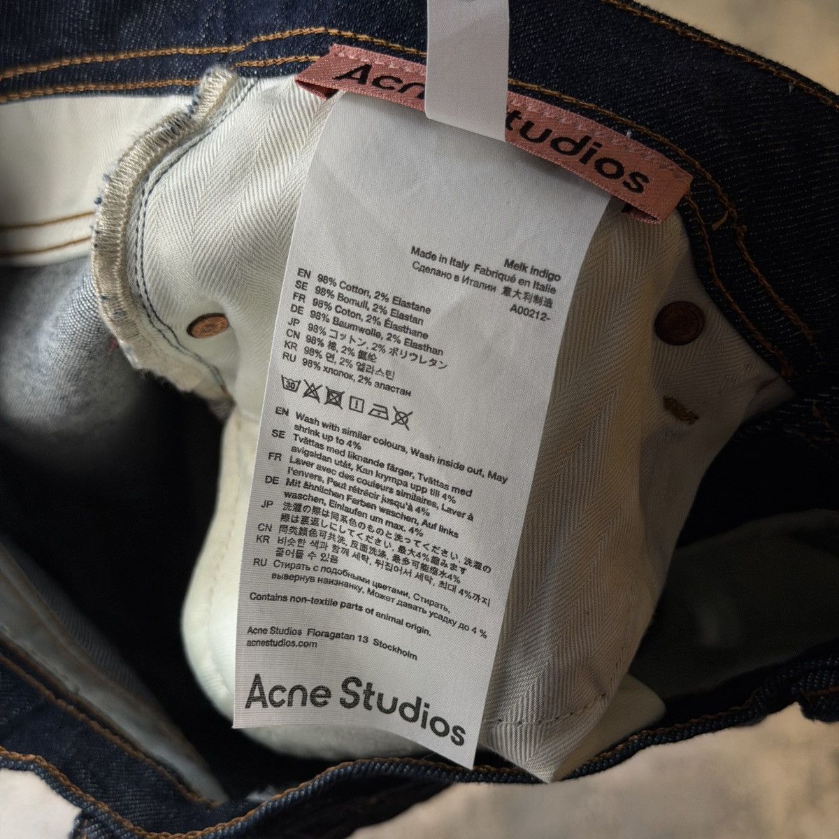 Acne Studios Baggy Jeans Acne Studios Selvedge Raw Denim Size US 27 - 12 Thumbnail