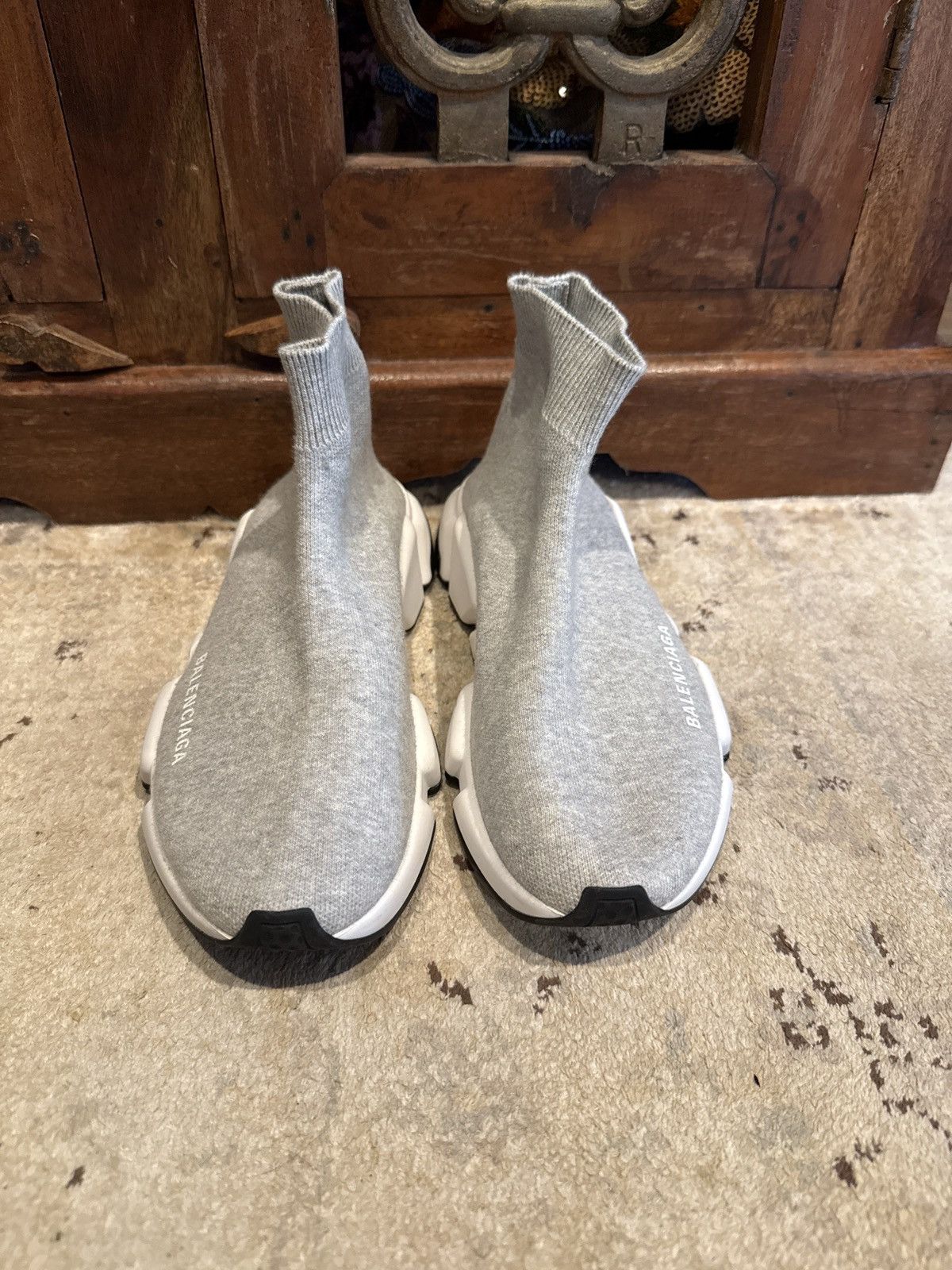 Balenciaga Gray Balenciaga slip on shies Size US 7 / IT 37 - 1 Thumbnail