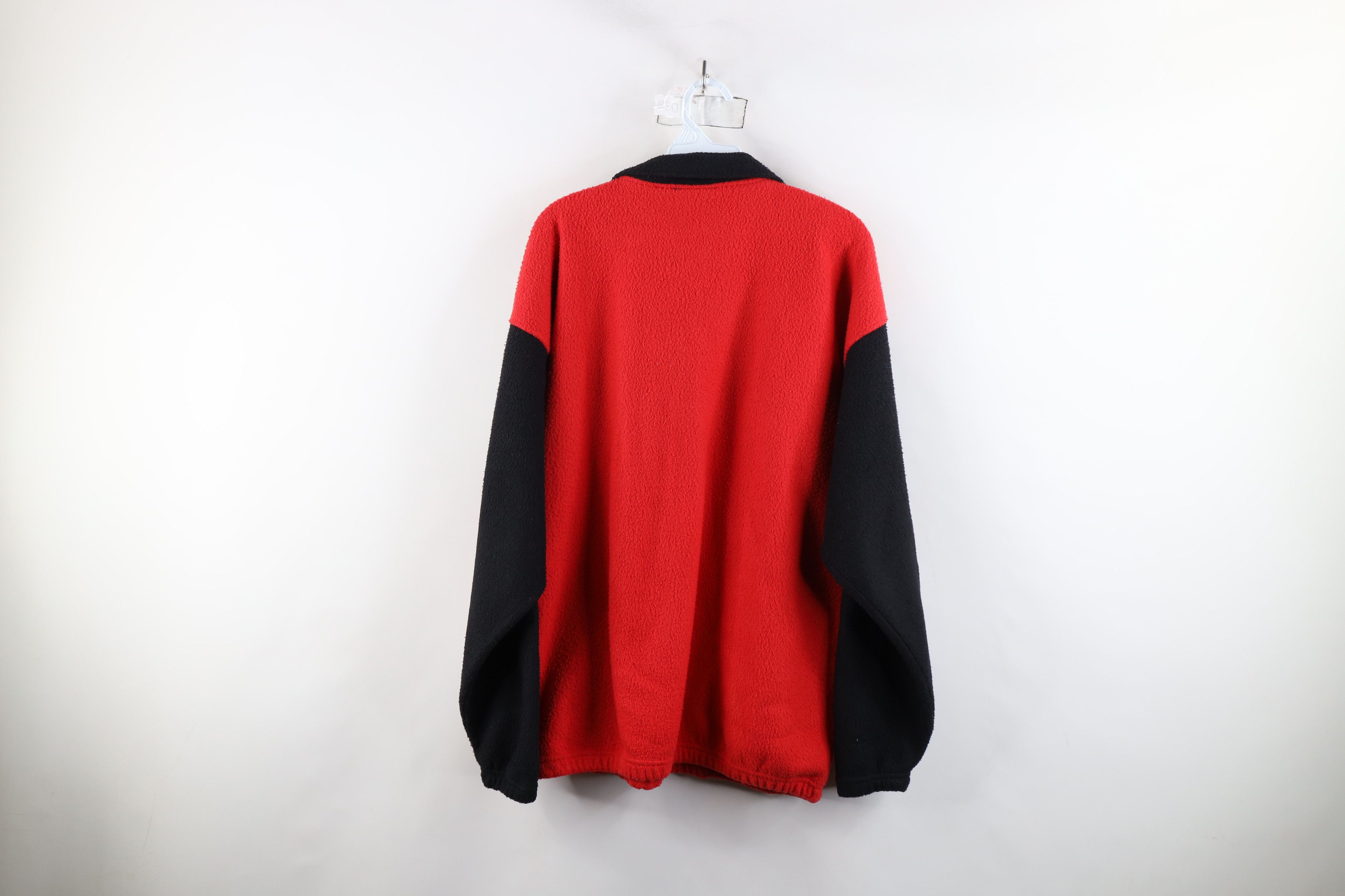 Vintage Vintage 90s Hockey Half Zip Fleece Pullover Sweater Size US M / EU 48-50 / 2 - 12 Thumbnail