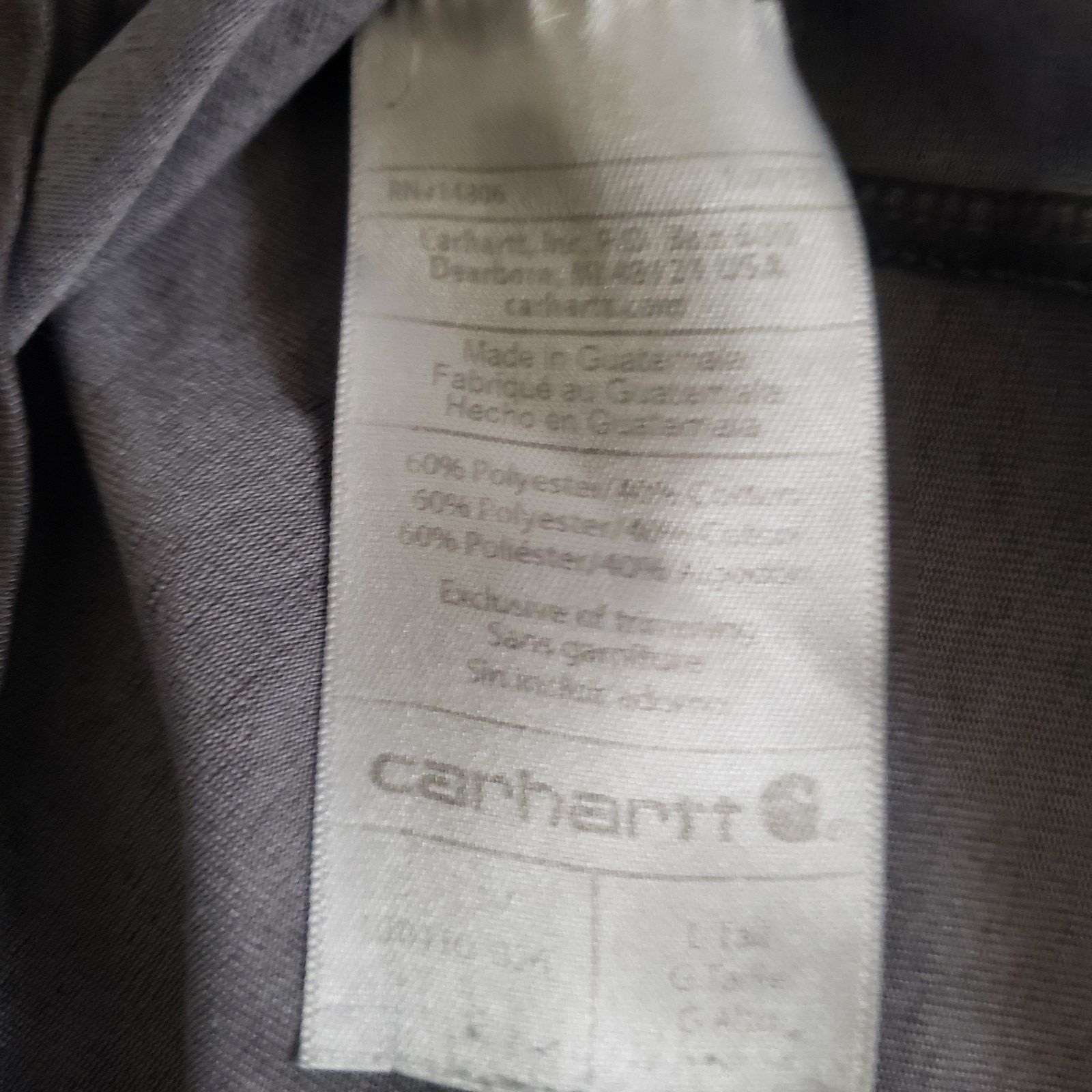 Carhartt Carhartt Loose Fit Pocket Workwear T-Shirt Grey Size L #D70C Size US L / EU 52-54 / 3 - 3 Thumbnail