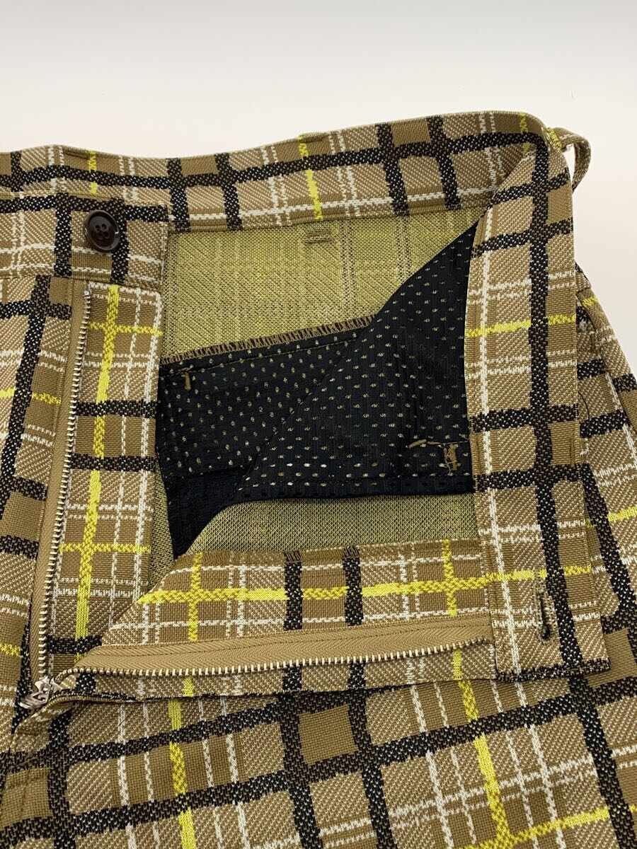 Needles Needles Boot Cut Polyester Student Pants Beige Check Size US 32 / EU 48 - 3 Thumbnail