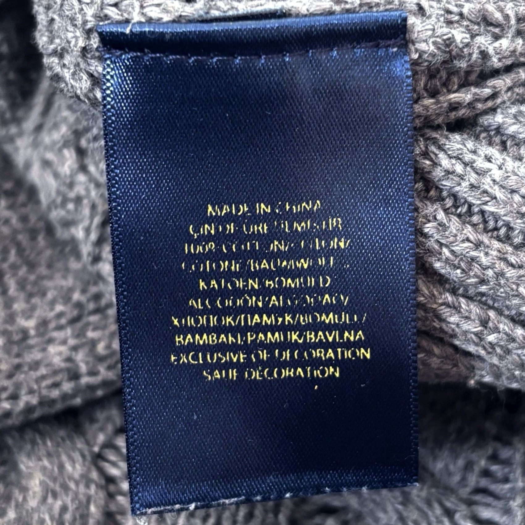 Polo Ralph Lauren Ralph Lauren Jumper Mens Medium Grey Cable-Knit Pullover Polo Ralph Used Size US M / EU 48-50 / 2 - 6 Thumbnail