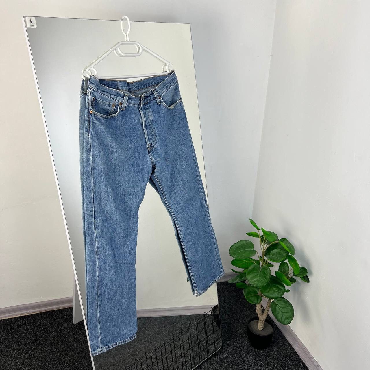 Levi's Vintage Y2K 501 Levi’s Blue Distressed Denim Jeans Size US 34 / EU 50 - 2 Thumbnail