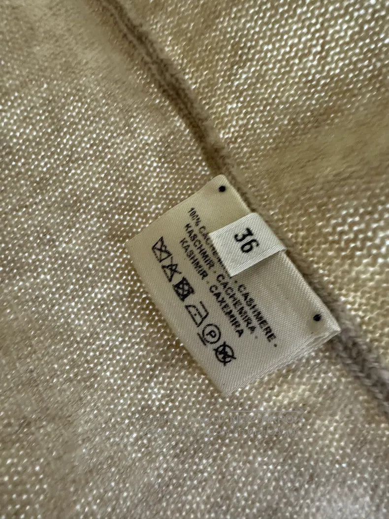 Hermes Hermes Cashmere knit sweater with beige and camel color co Size XS / US 0-2 / IT 36-38 - 4 Thumbnail