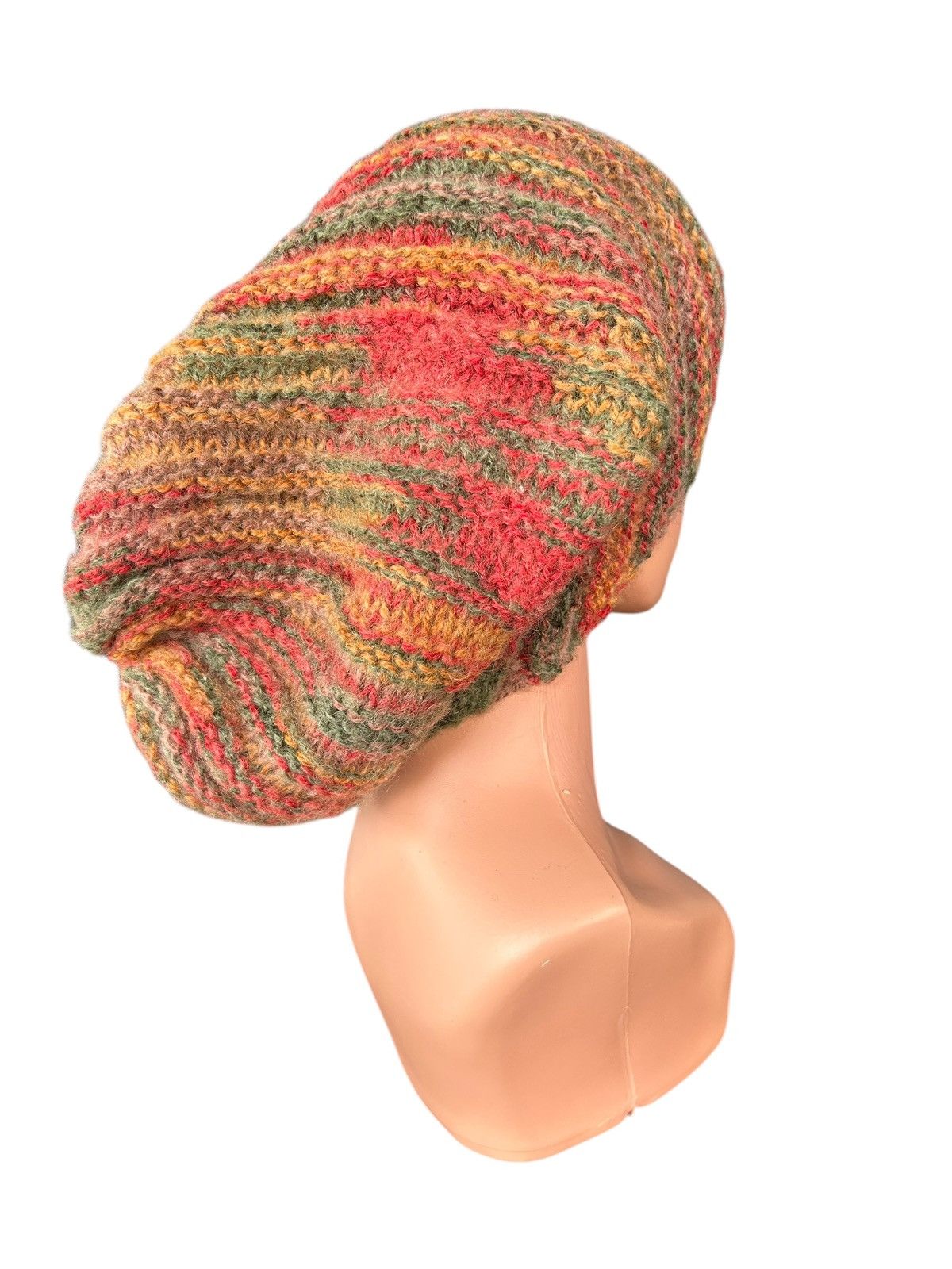 Japanese Brand × Kapital × Vintage Crochet Knitted Hairy Long Big Beanie Hats Size ONE SIZE - 2 Thumbnail