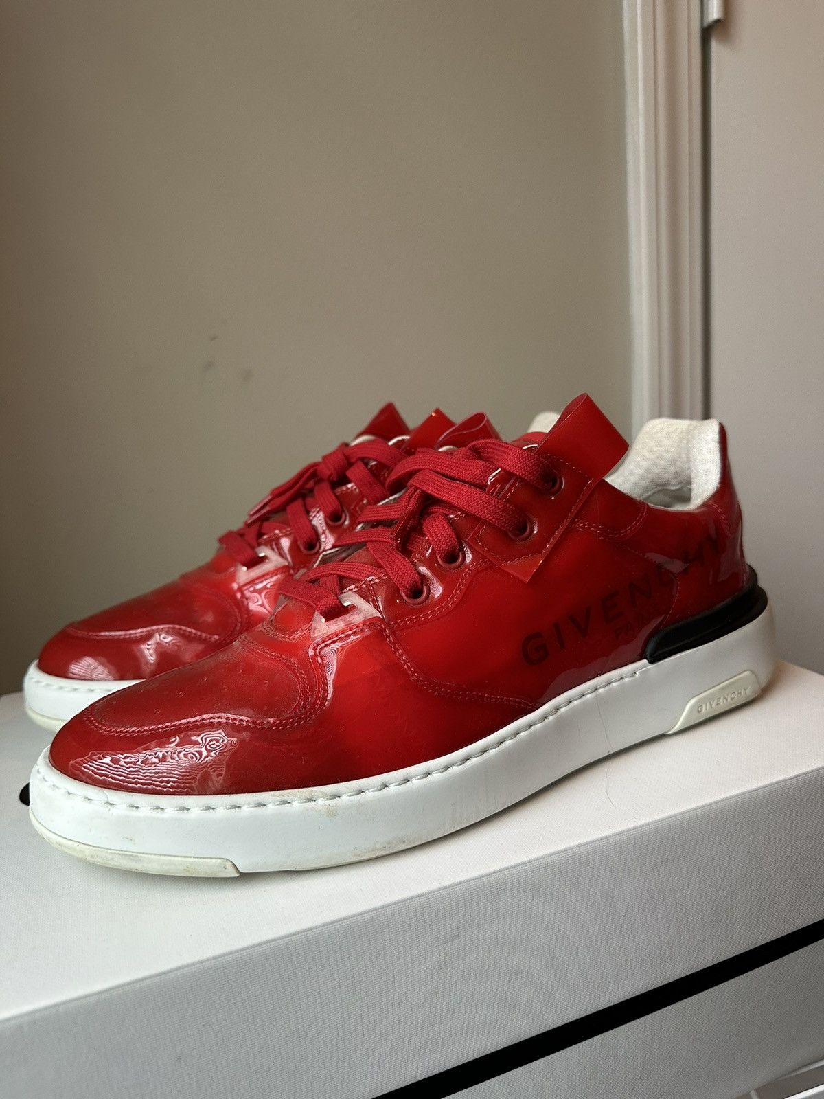 Givenchy Givenchy Wing Low Sneaker Red Size US 10 / EU 43 - 3 Thumbnail