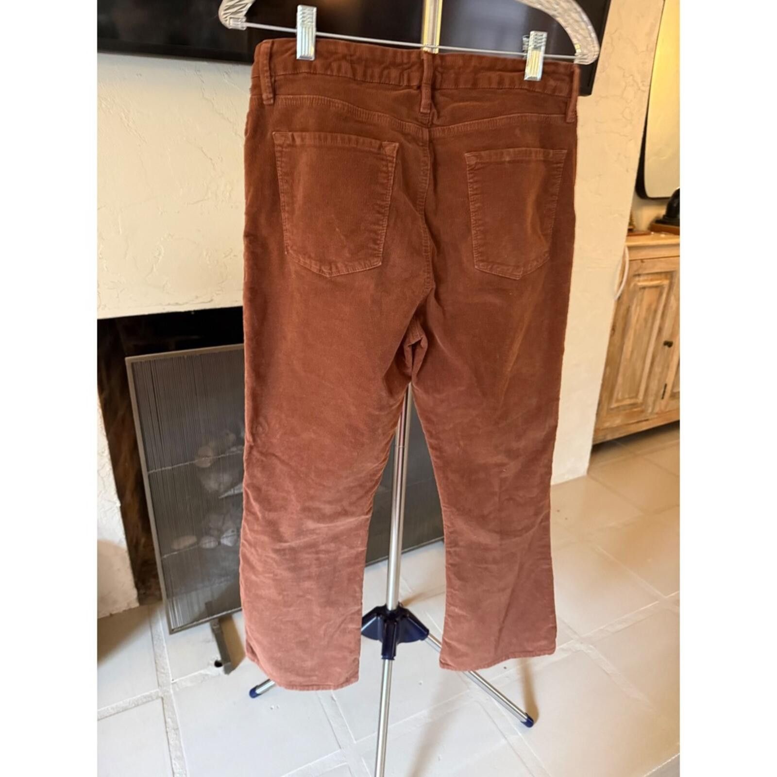 Frame FRAME Le Crop Mini Boot Corduroy 30 Mid Rise Flare Cropped Size 30" / US 8 / IT 44 - 3 Thumbnail