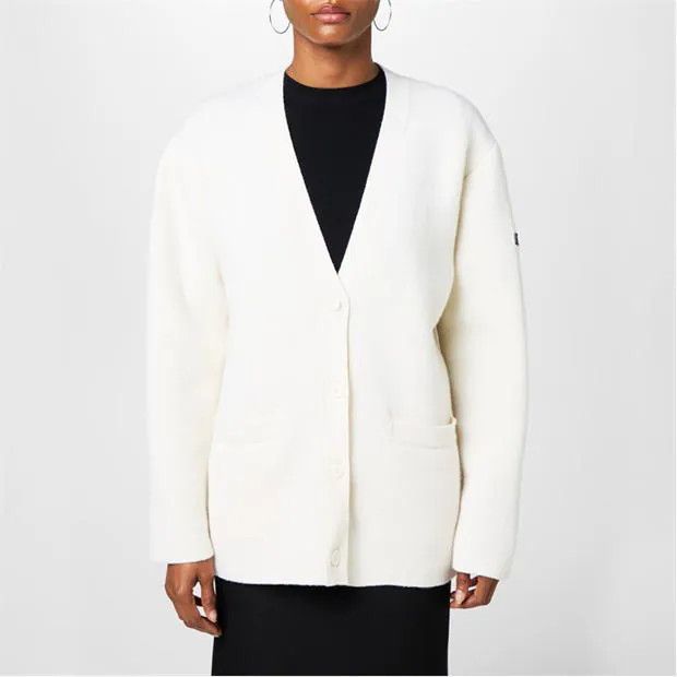 Balenciaga o1g2r1mq0924 Oversized Long Sleeve Cardigan in Cream Size XS / US 0-2 / IT 36-38 - 3 Thumbnail