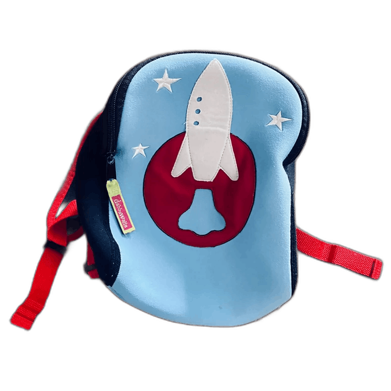 Japanese Brand Cute Cartoon Children's Backpack with Rocket Design Size ONE SIZE - 1 Thumbnail