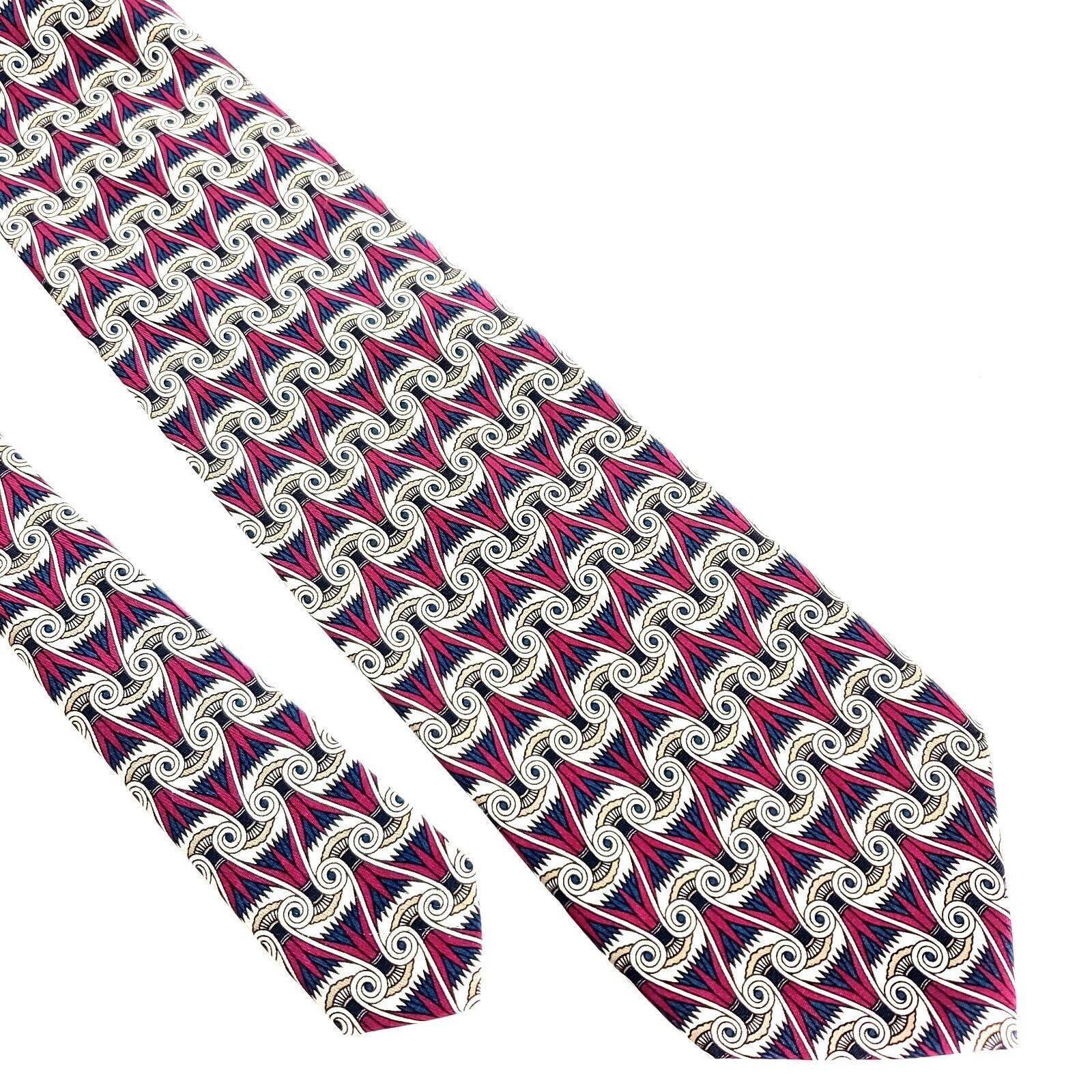 Michael Kors Michael Kors Parisian Silk Tie Print Red Geometric Short Size ONE SIZE - 1 Thumbnail