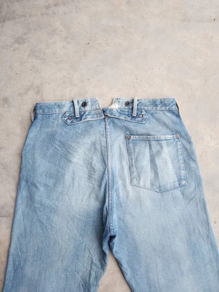 Japanese Brand Vintage Jeans Single Pocket Buckle Back 34x31 Size US 34 / EU 50 - 4 Thumbnail