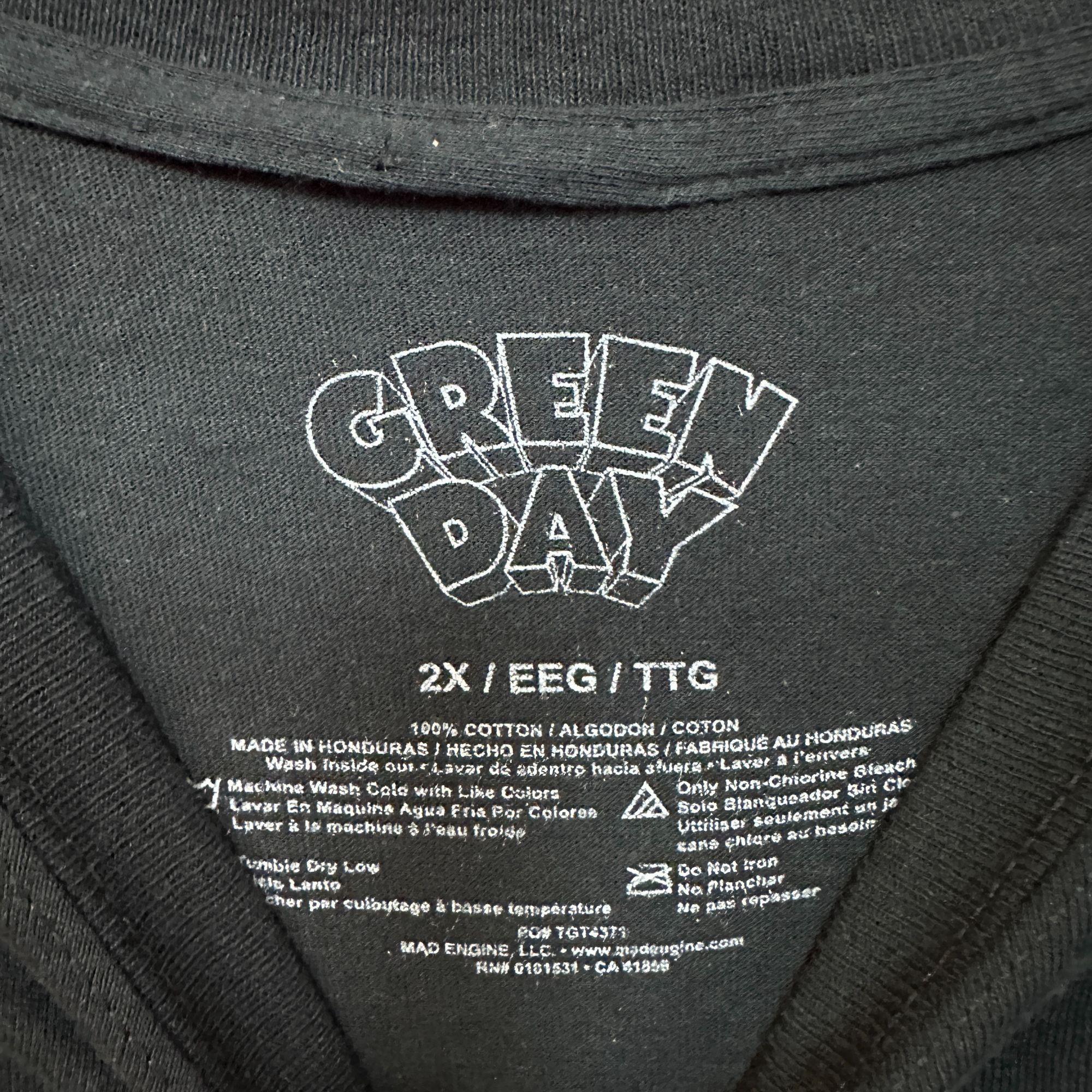 Band Tees Green Day Dookie Punk Rock album Tshirt size 2XL Size US XXL / EU 58 / 5 - 4 Thumbnail