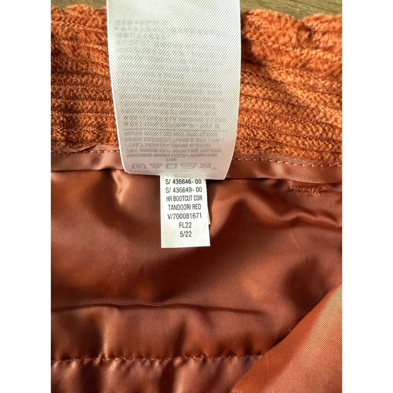 Banana Republic Banana Republic High Rise Corduroy Bootcut Pants Womens 8 Orange Regular 32x31 Jeans Size 30" / US 8 / IT 44 - 4 Thumbnail