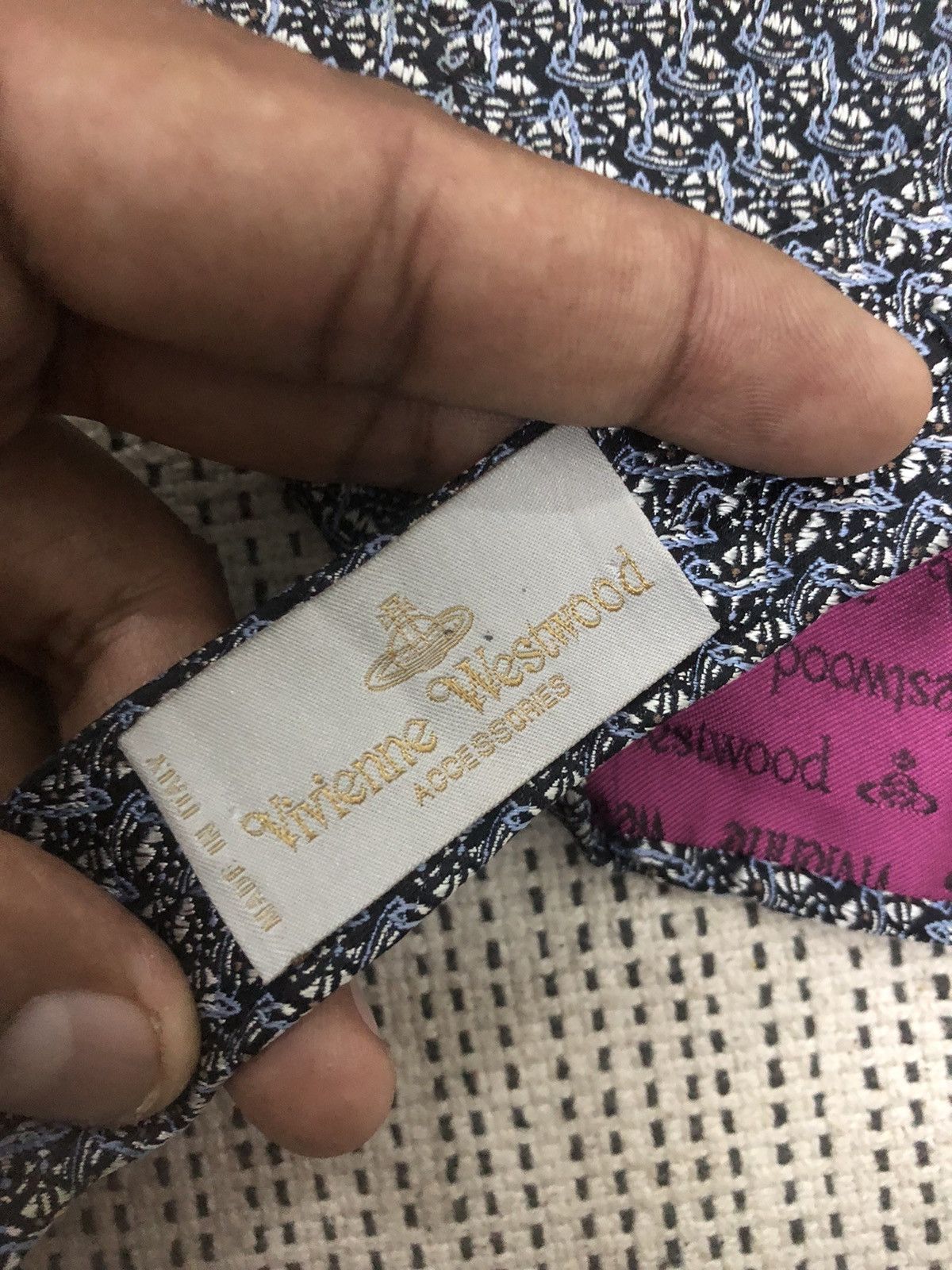 Vivienne Westwood VIVIENNE WESTWOOD SILK TIE Size ONE SIZE - 4 Thumbnail