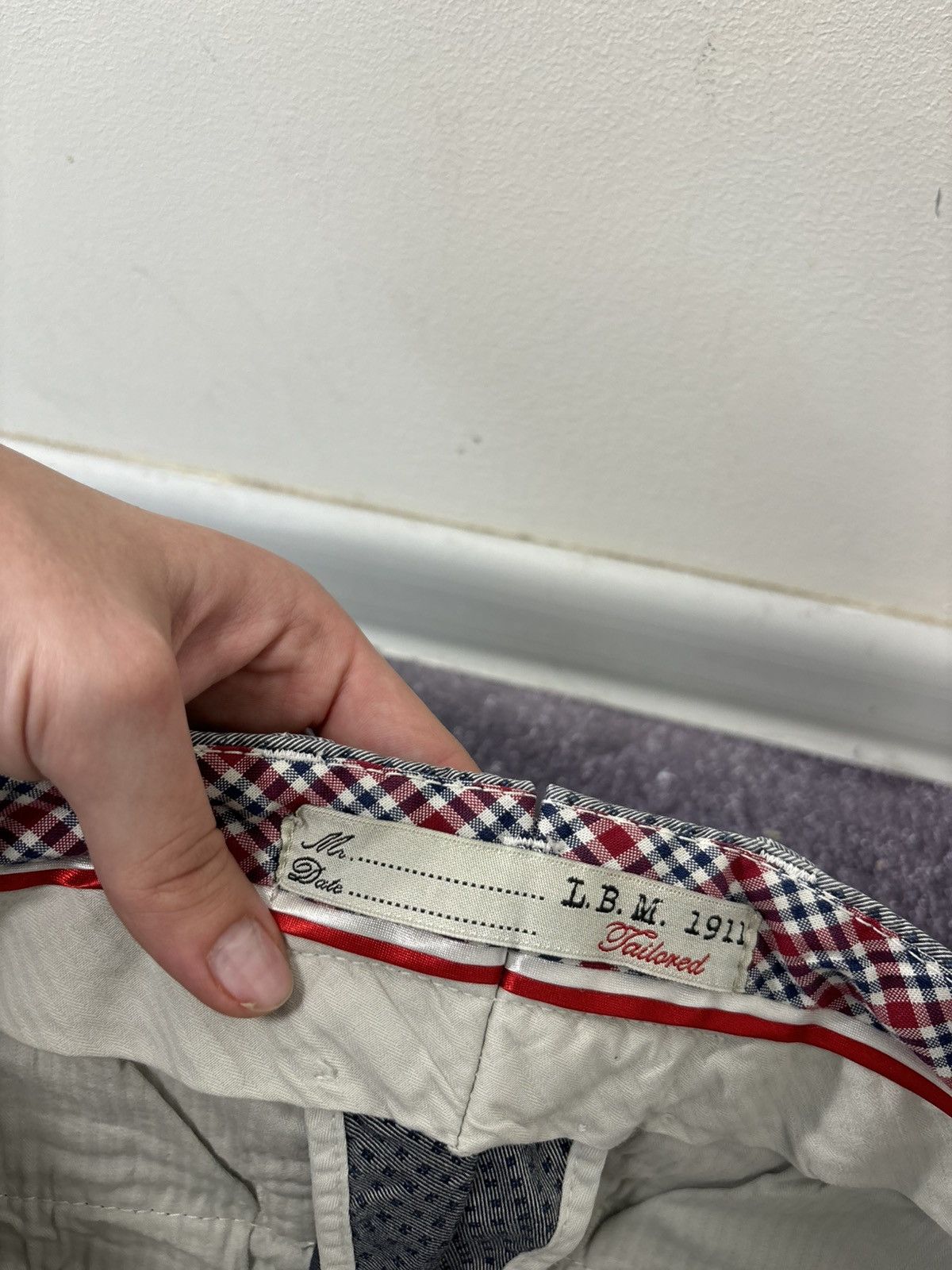 L.B.M. 1911 L.B.M. 1911 Men’s Micro Dash Gray Slim Fit Tailored Pants Size US 30 / EU 46 - 9 Thumbnail