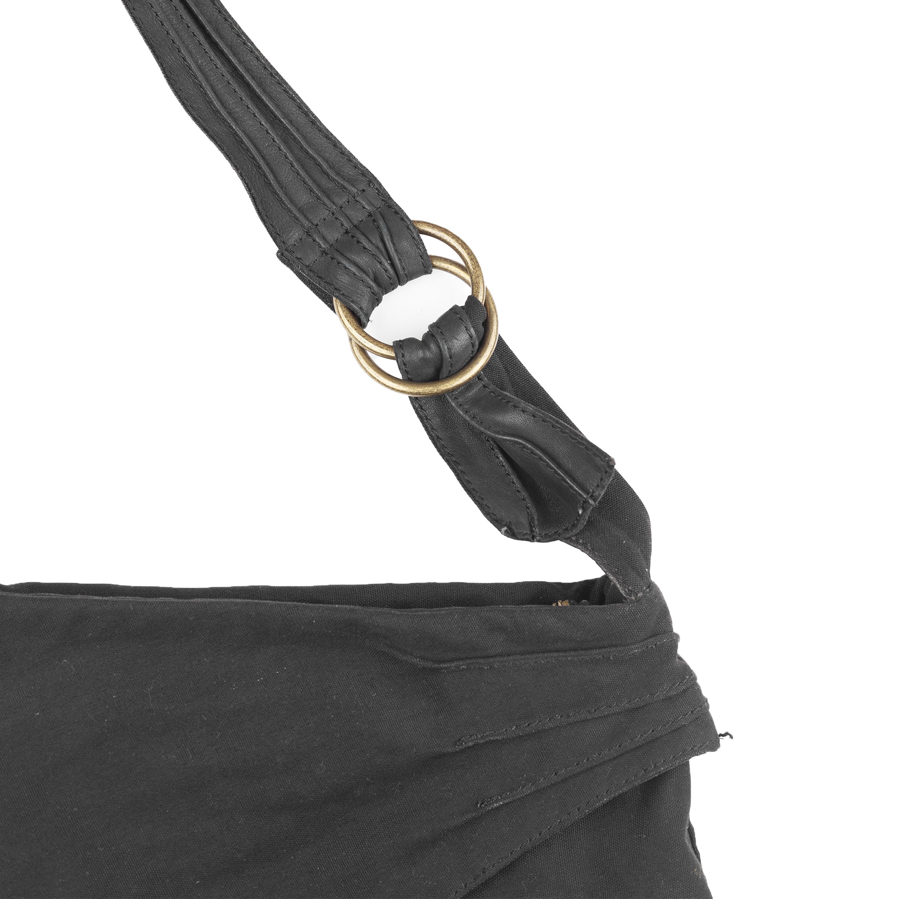 Diesel × Diesel Black Gold Diesel Studded Crossbody Black Denim Leather Vintage Bag Size ONE SIZE - 5 Thumbnail