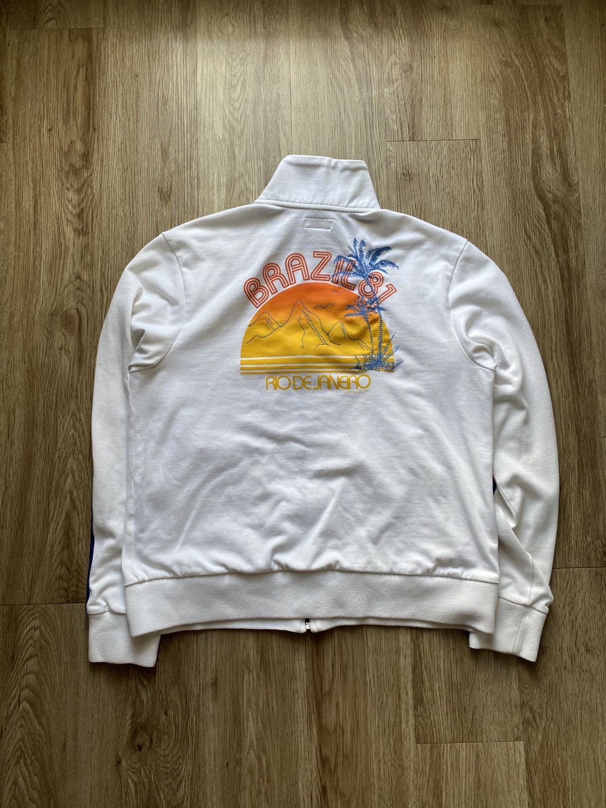 Guess Y2K Guess Rio Brazil Zip Up Track Jacket Size US XL / EU 56 / 4 - 2 Thumbnail