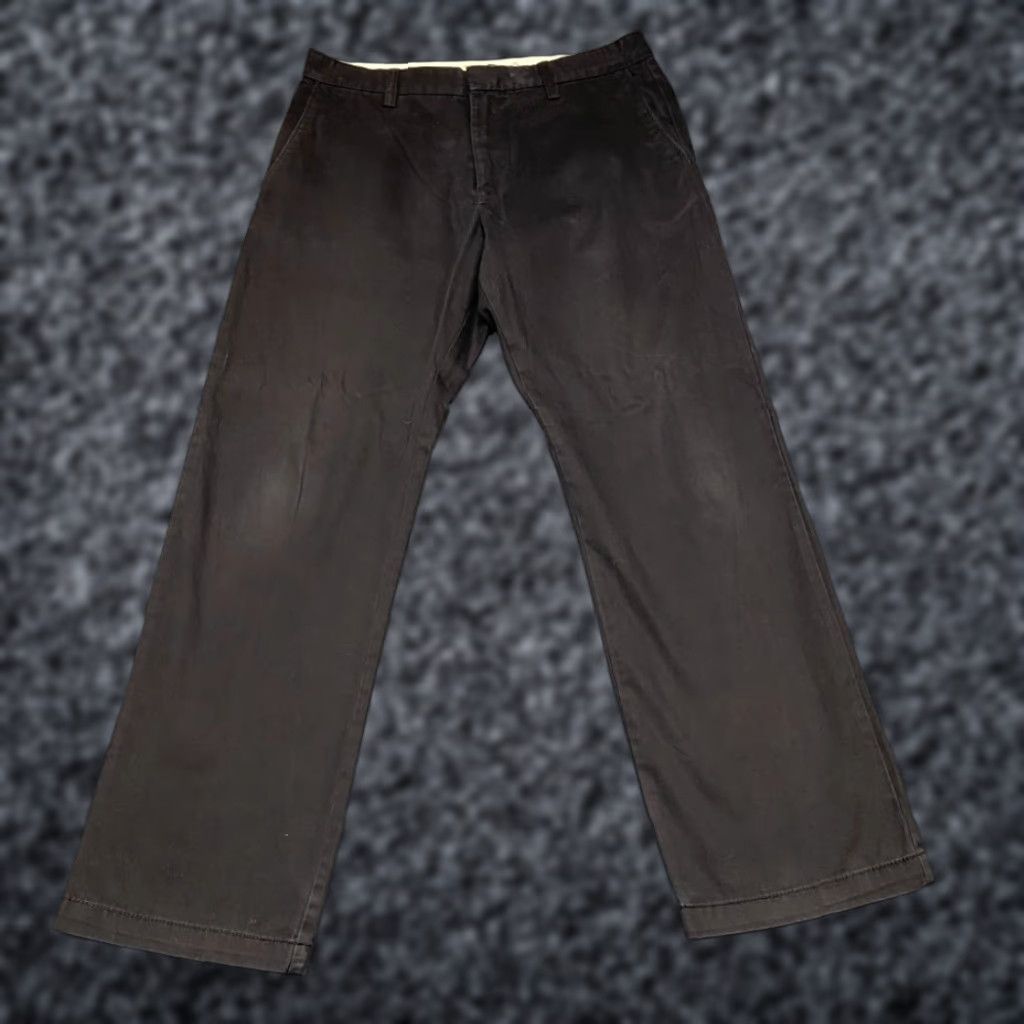 Old Navy Old Navy Chino Pants Men 31x30 Black Cotton Dark Wash Straight Classic Loose Fit Size US 31 - 1 Thumbnail
