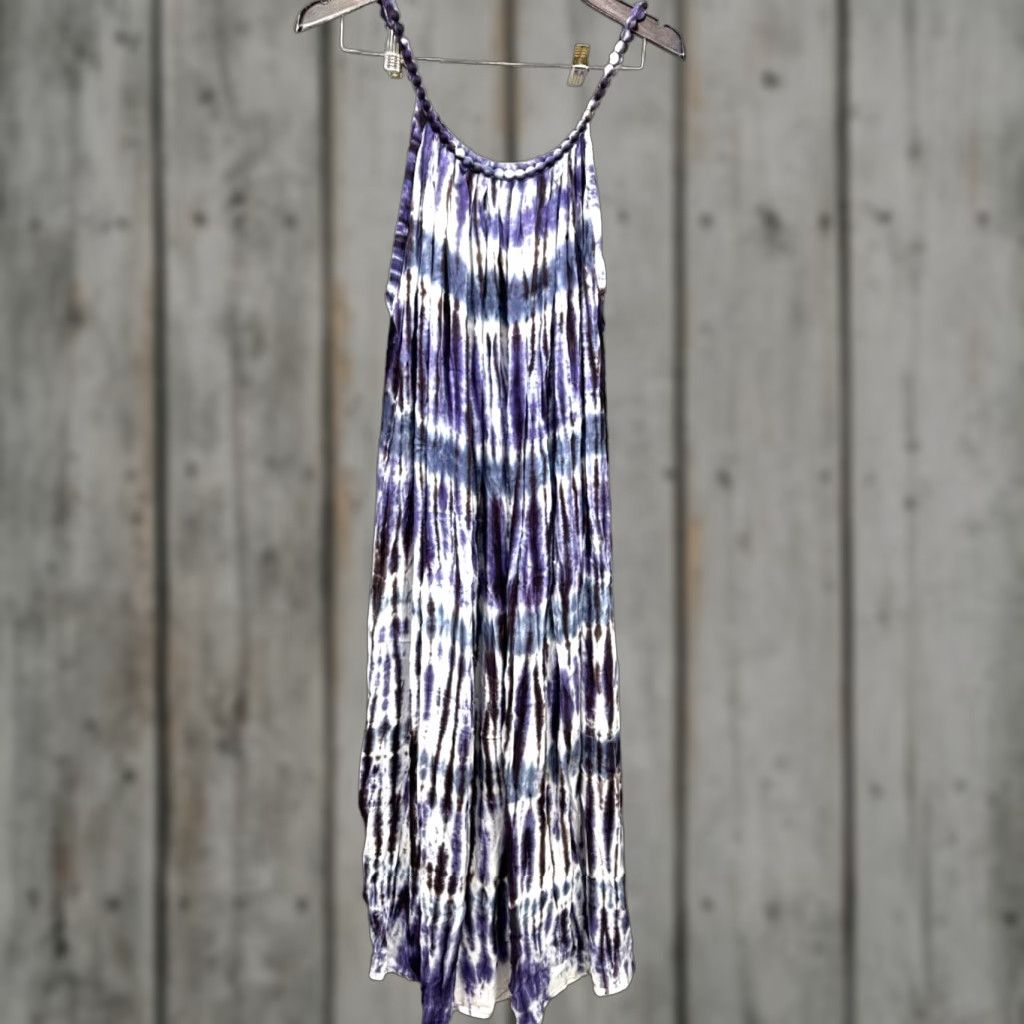 Vintage Rimba Bali Dress Womens Large Sundress Tie Dye Boho Cottagecore Bubble Accent Size L / US 10 / IT 46 - 1 Thumbnail